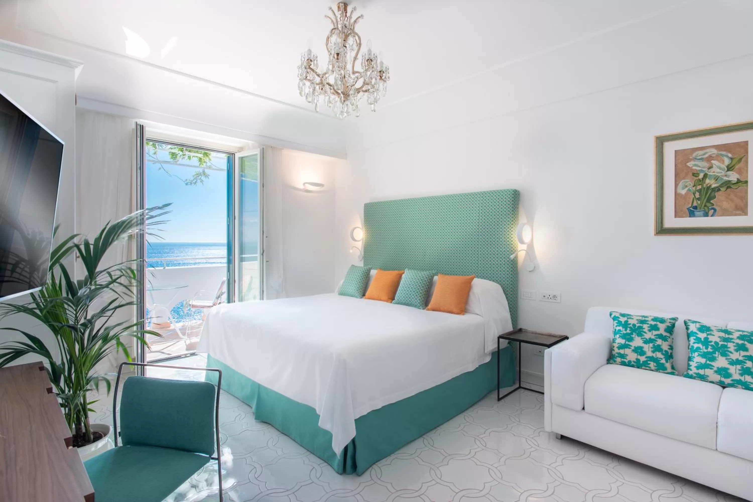 Bedroom, Bed in Hotel Santa Caterina