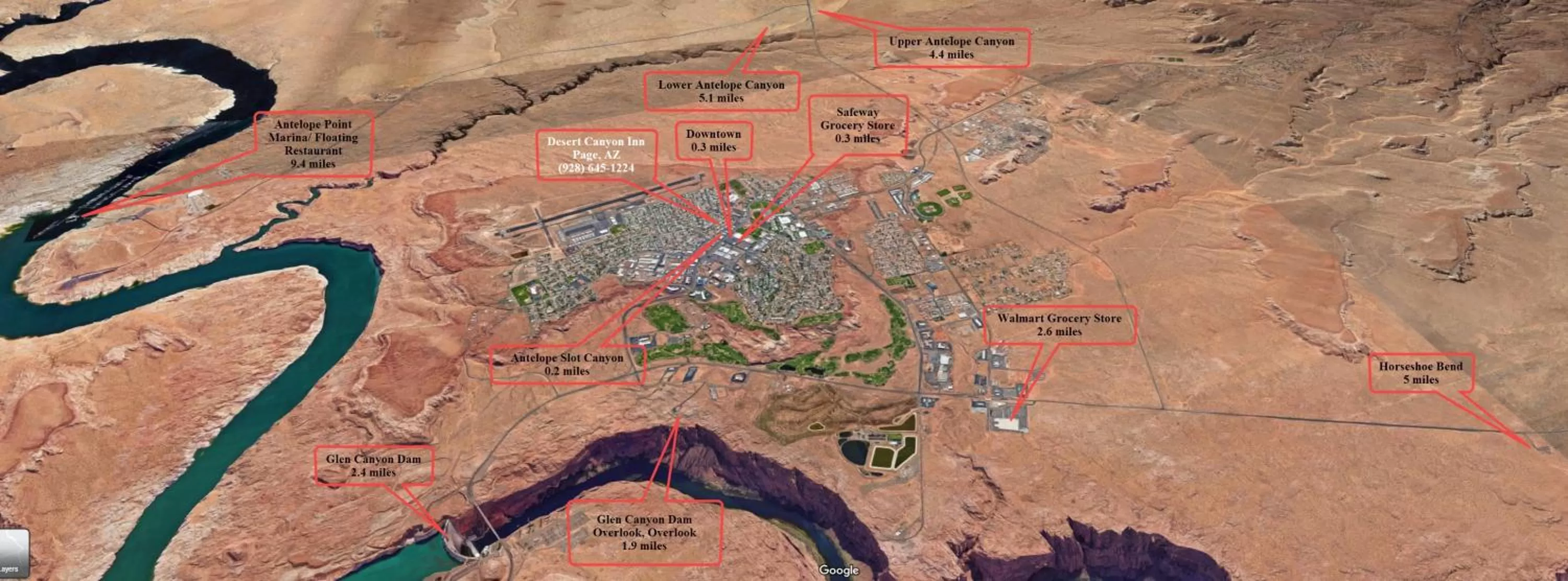 Bird's eye view in 1 or 3 Bedroom Apartment with Full Kitchen