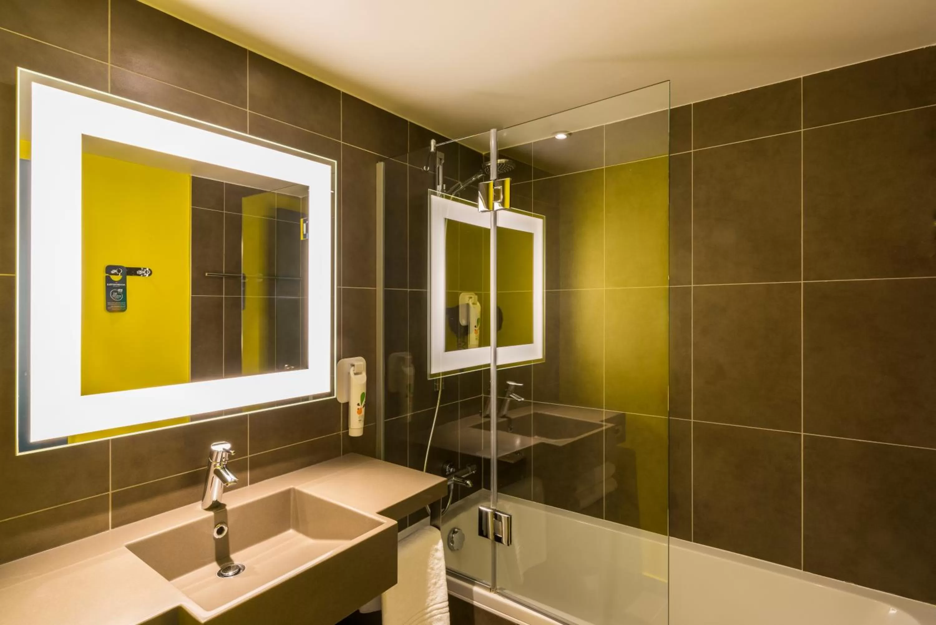 Bathroom in ibis Styles Lyon Bron Eurexpo