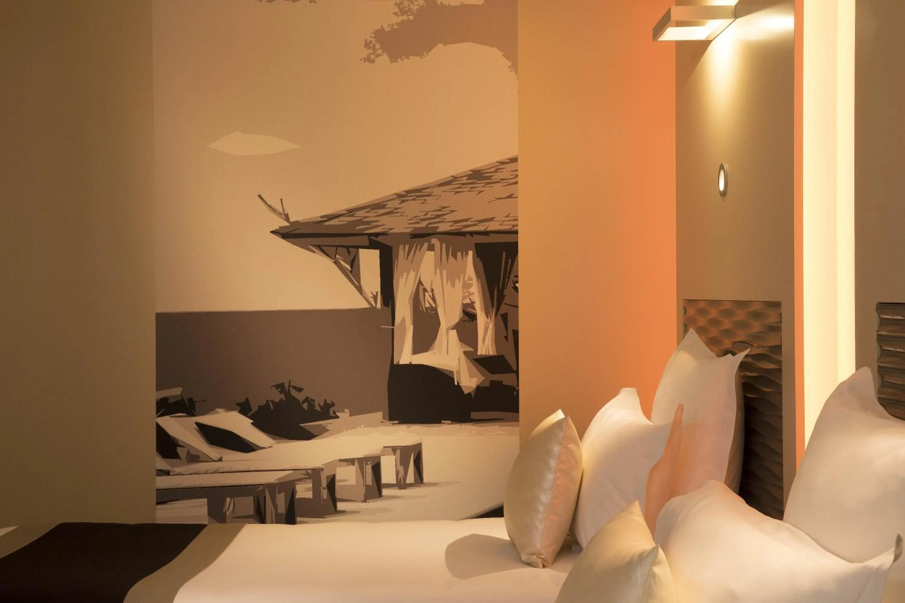 Bedroom, Bed in Hôtel Brésil Opéra SPA