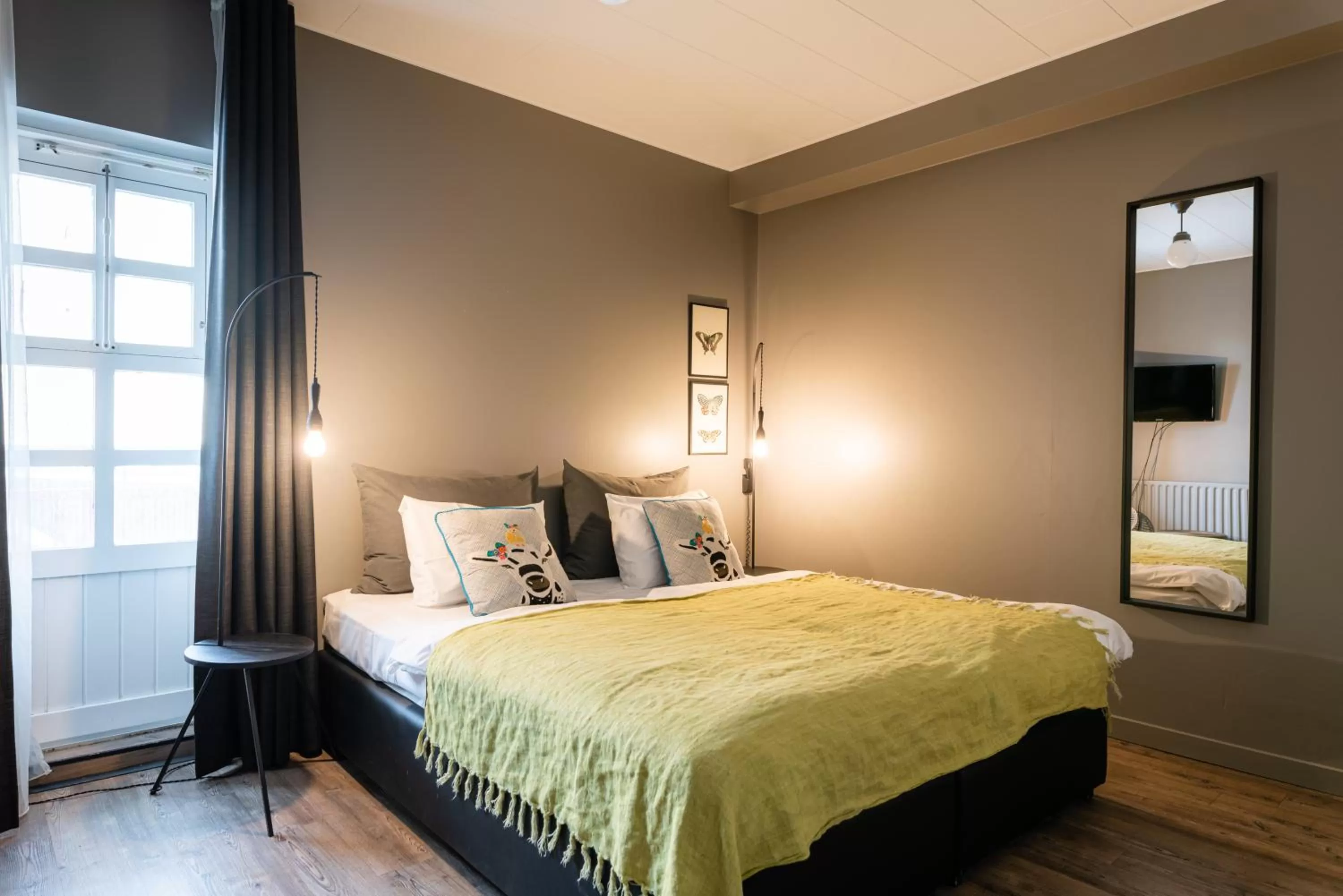 Bed in Hotel Leifur Eiriksson