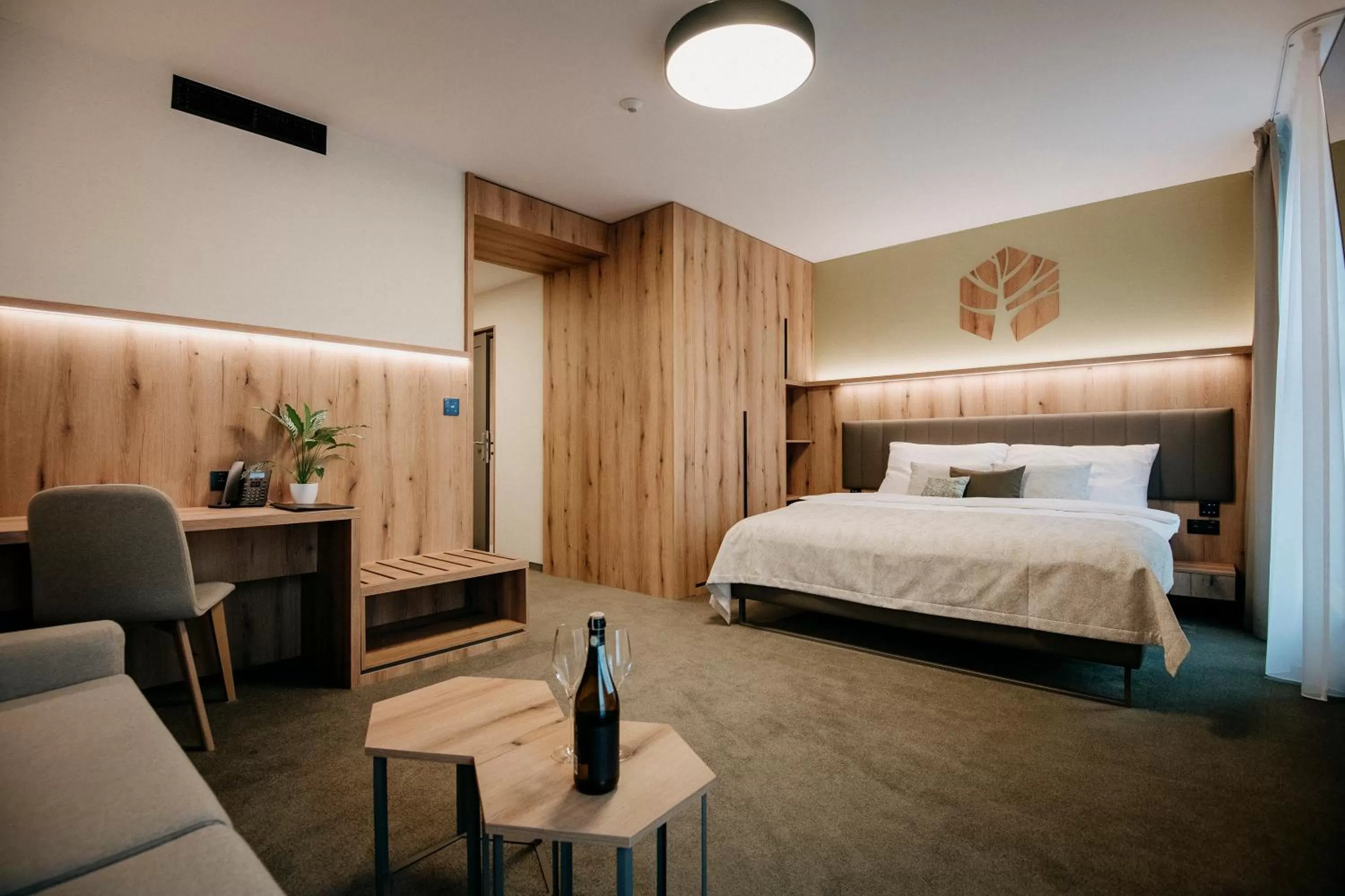 Photo of the whole room, Bed in RM Hotel Wellness & Congress