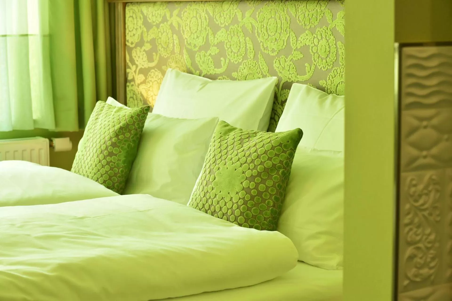 Decorative detail, Bed in MOMENTS Boutique Hotel