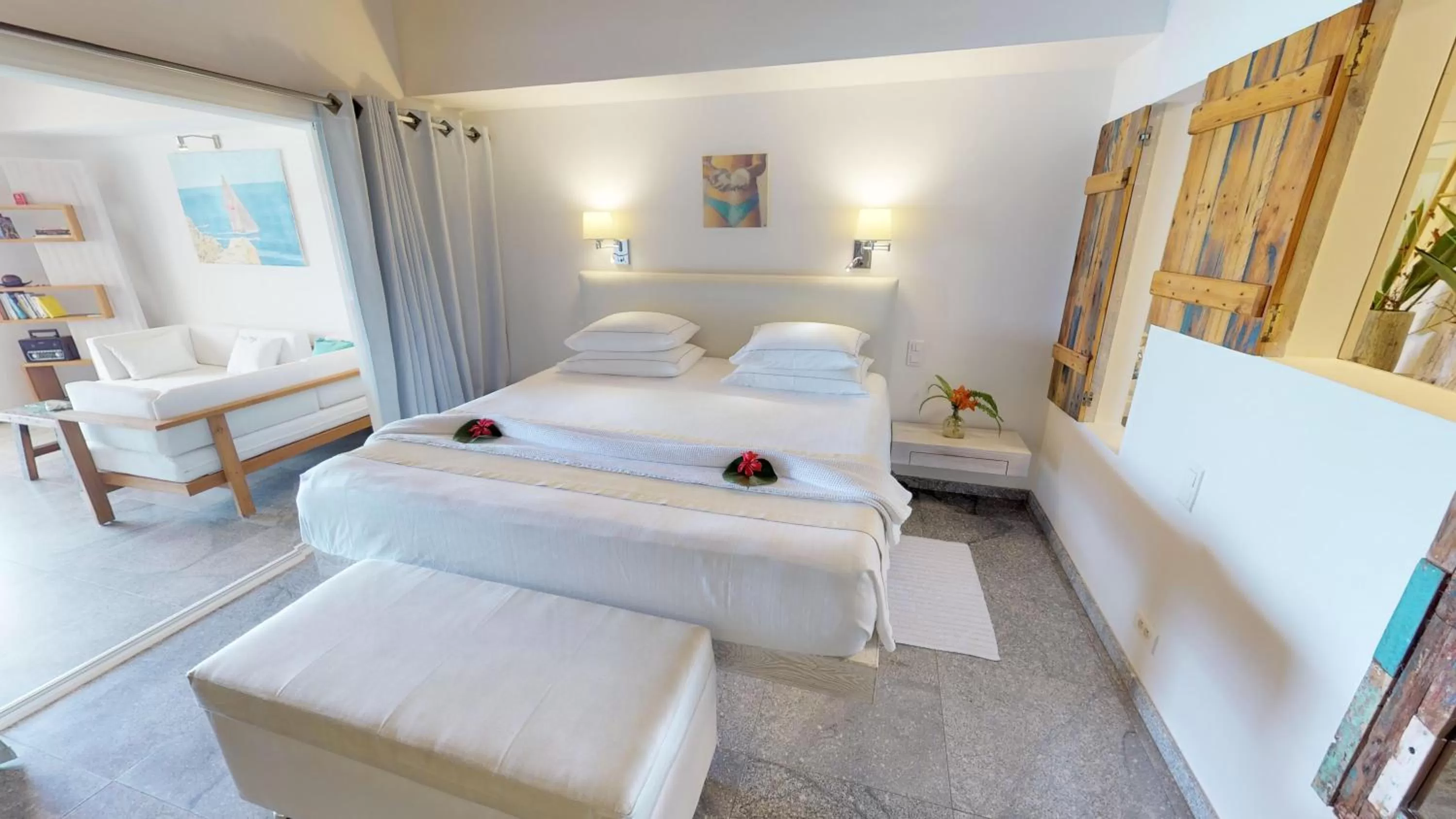 Bed in Hotel Les Ondines Sur La Plage