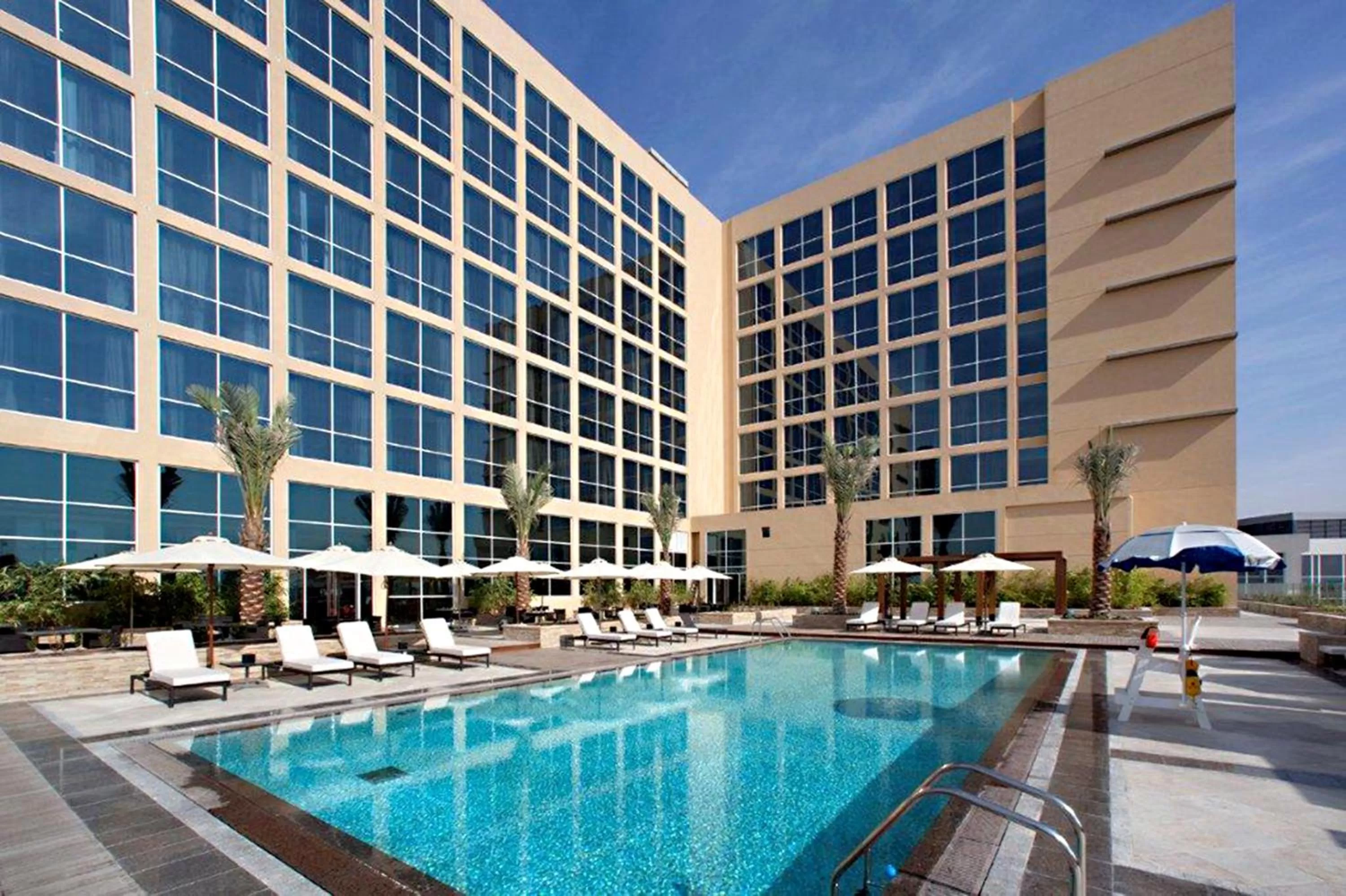 Swimming pool in Centro Yas Island-by Rotana