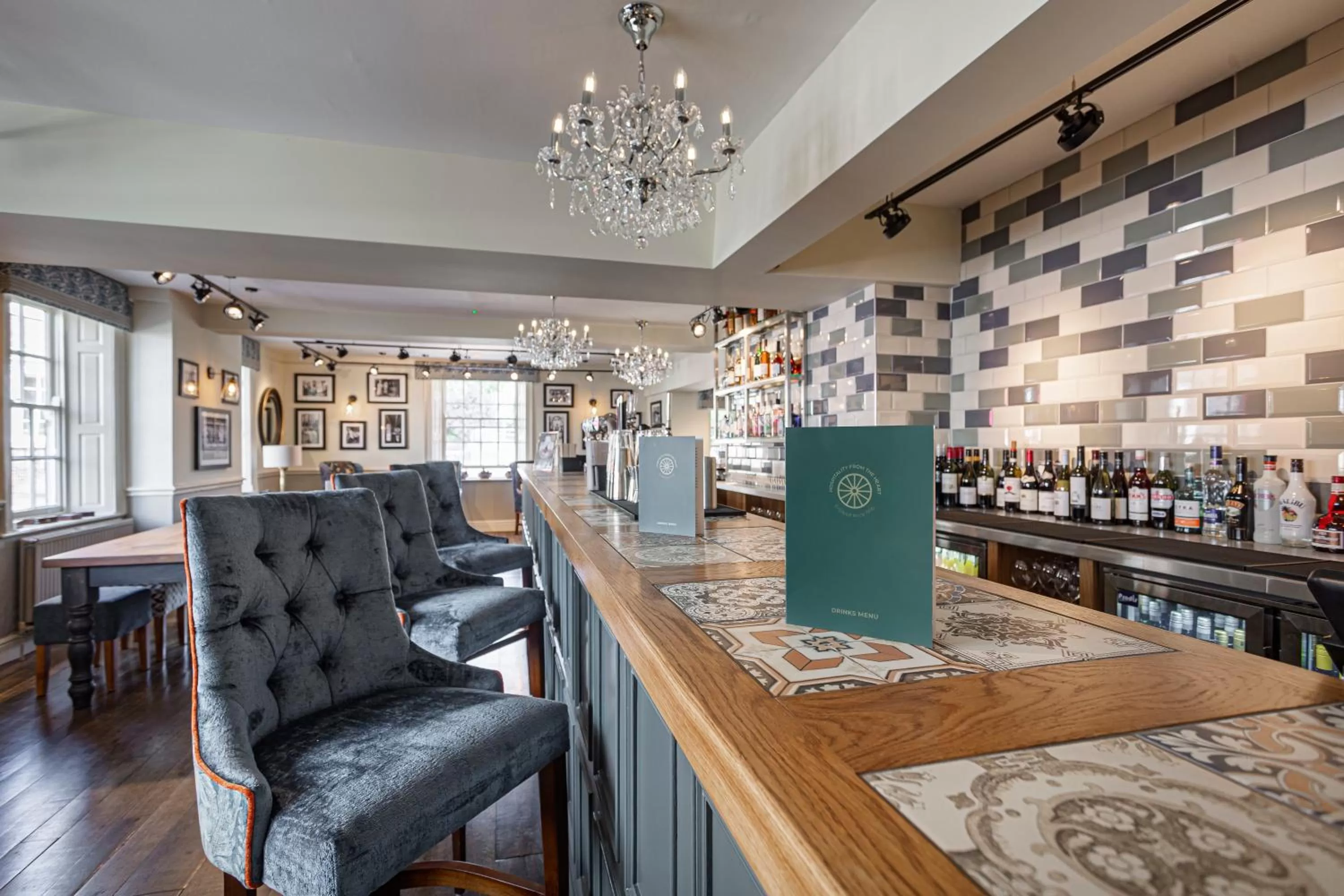 Lounge or bar in The Crown Hotel, Boroughbridge, North Yorkshire - The Coaching Inn Group