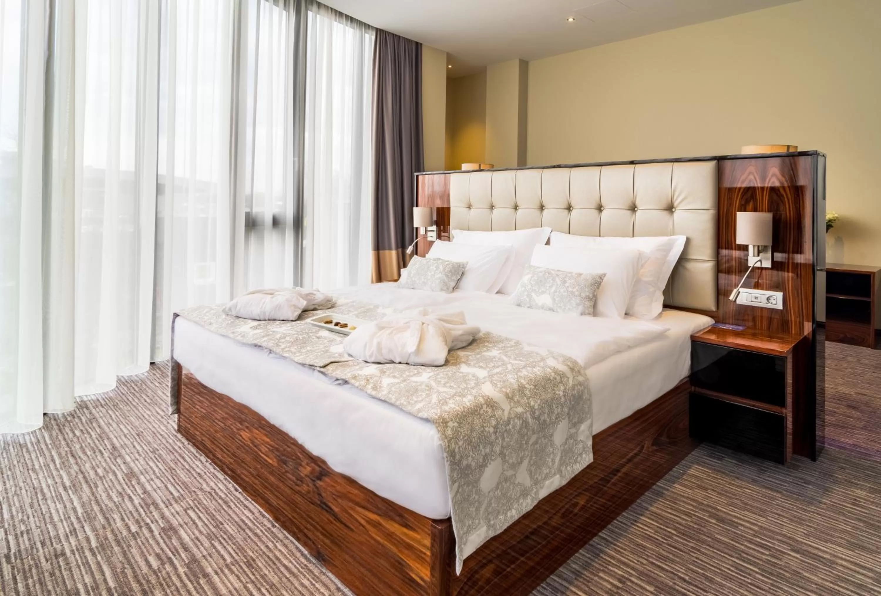 Bed in Admiral Hotel