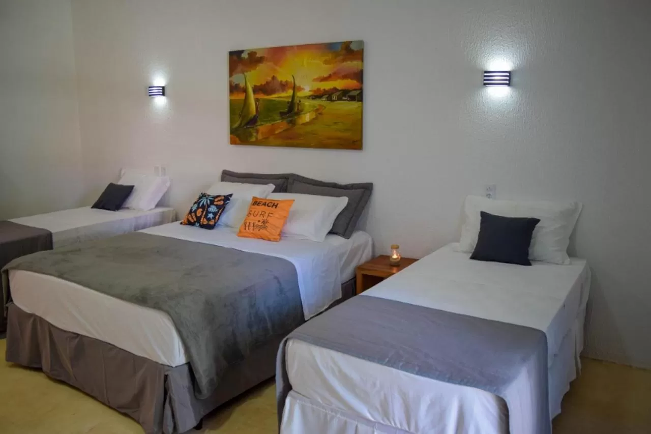 Bed in Pousada Village Sonhos Camocim