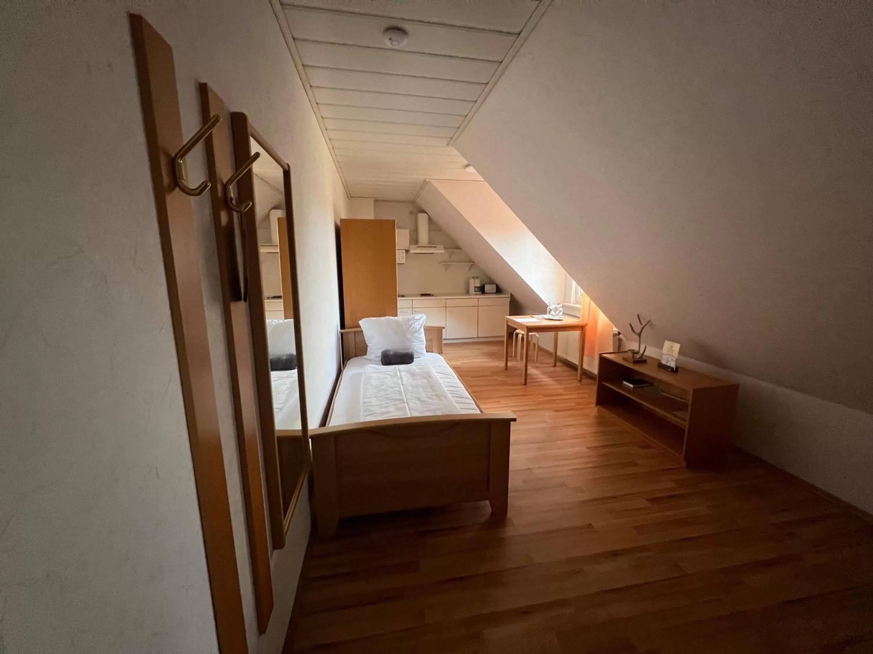 Bed in Hotel Rehkitz