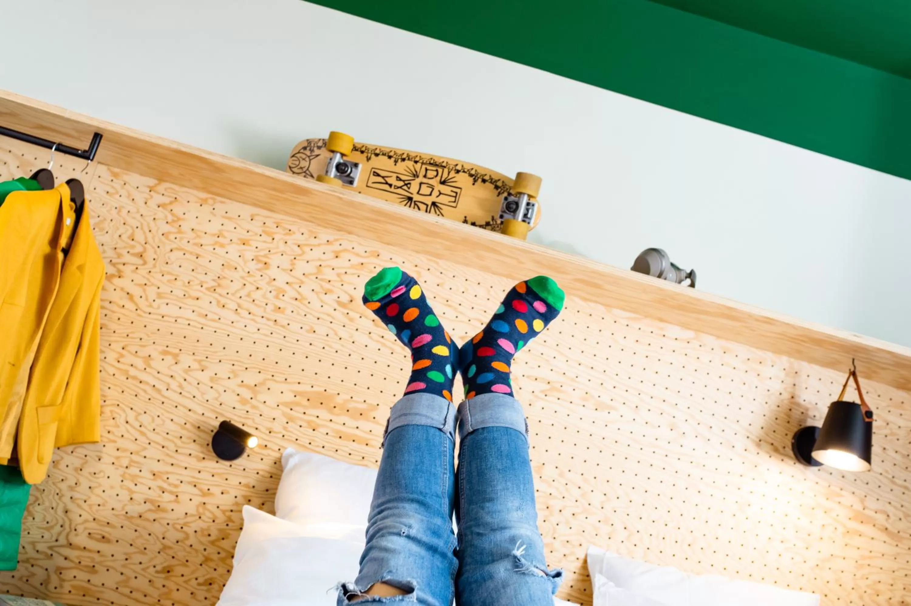 Bedroom in ibis Styles Lyon Meyzieu Arena Stadium