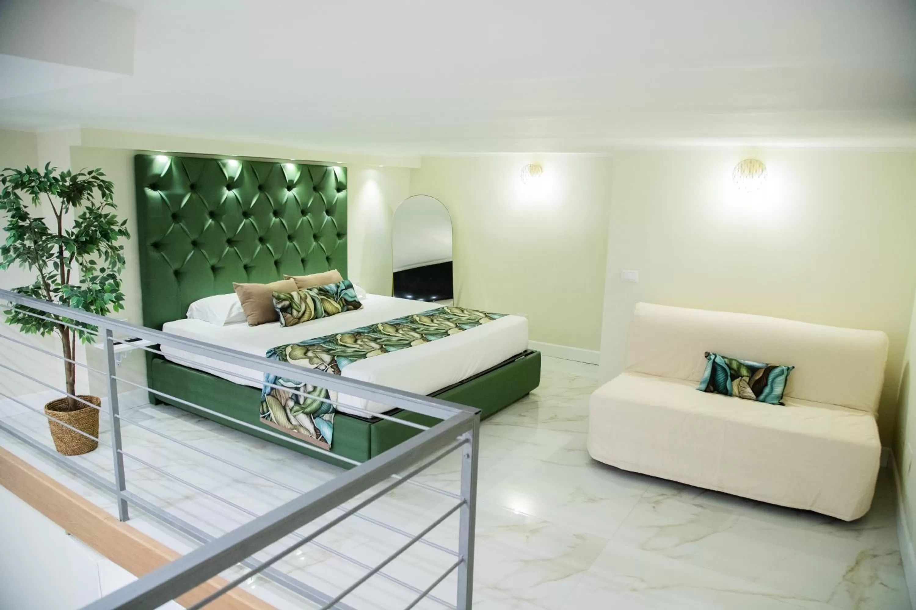 Bed in Gentile Suite