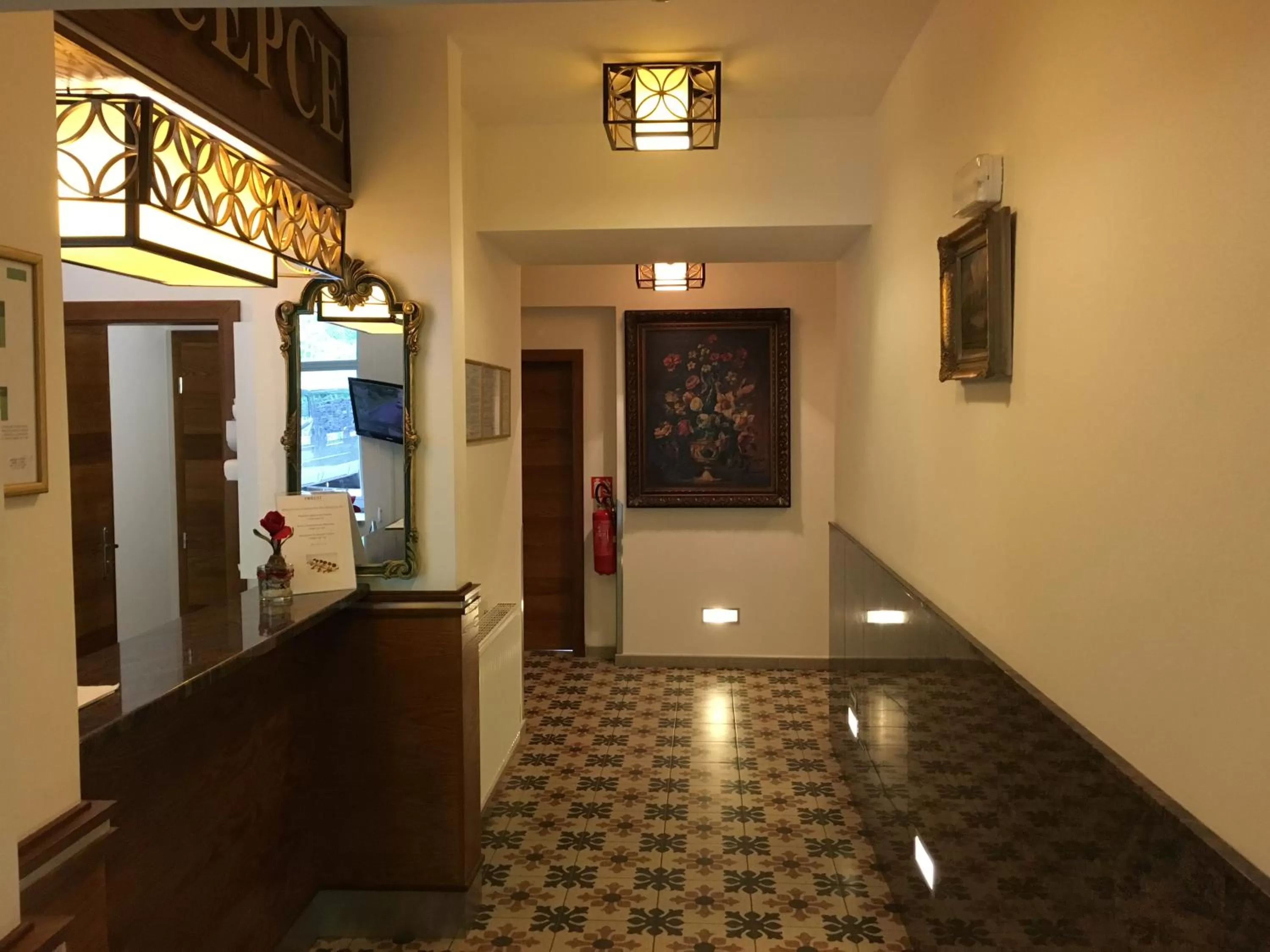 Lobby or reception in Parkhotel Forest