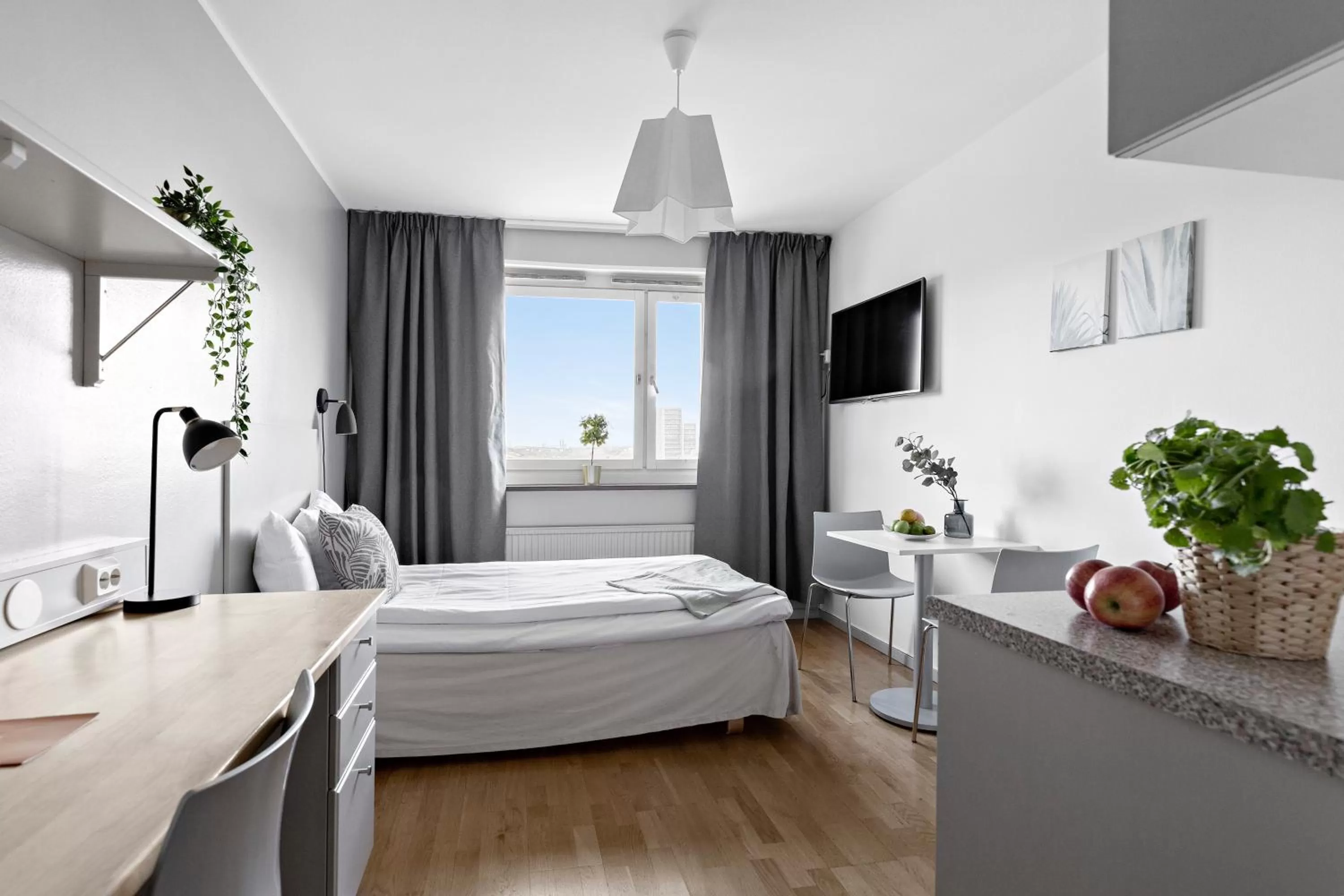 Photo of the whole room, Bed in Forenom Hotels & Apartments Stockholm Alvik