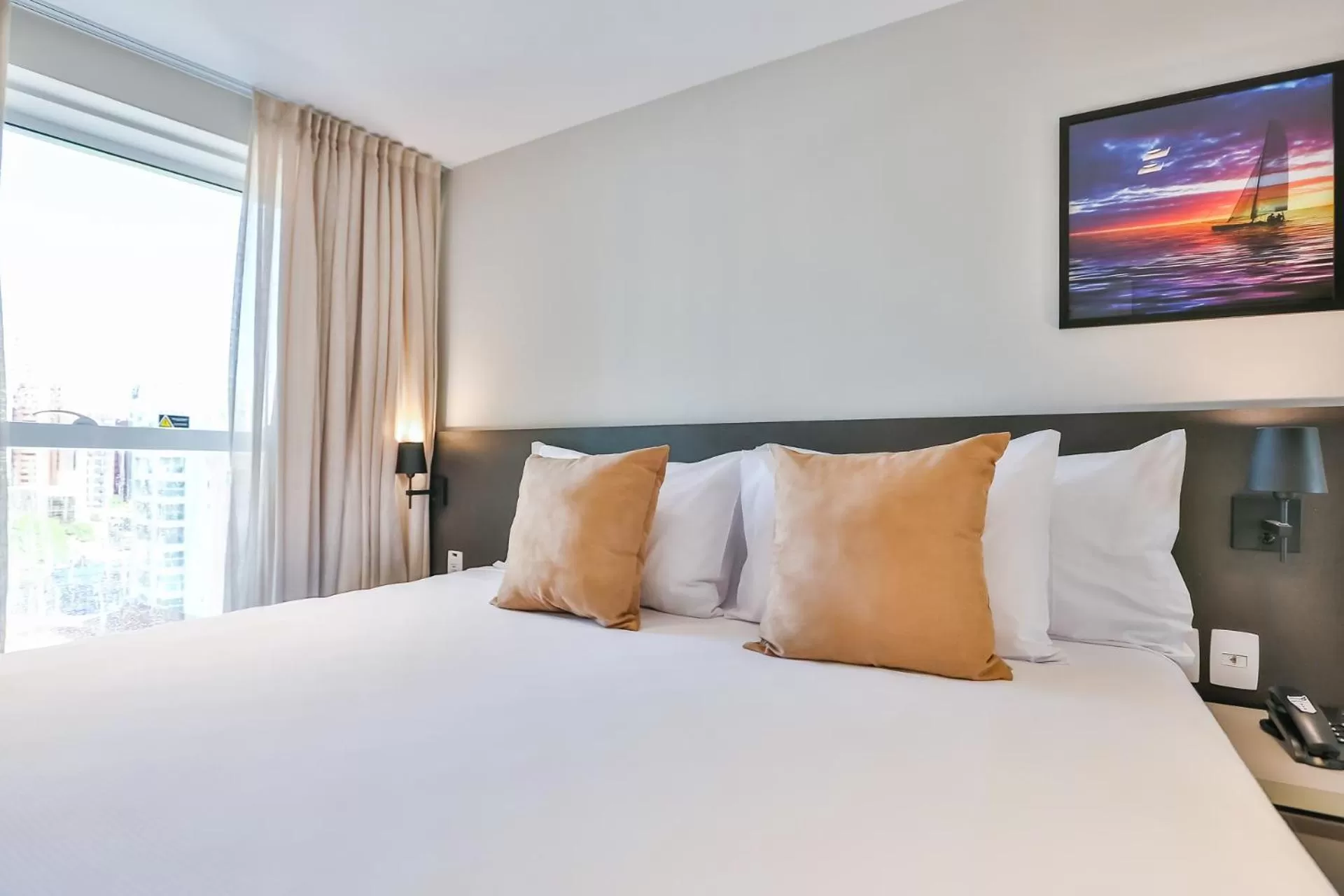 Bed in Quality Suítes João Pessoa