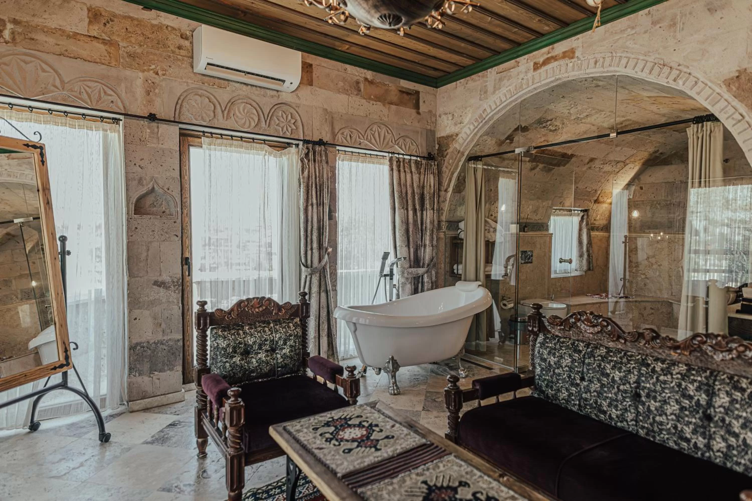 Bathroom in Şah Saray Cave Suites Halal Hotel