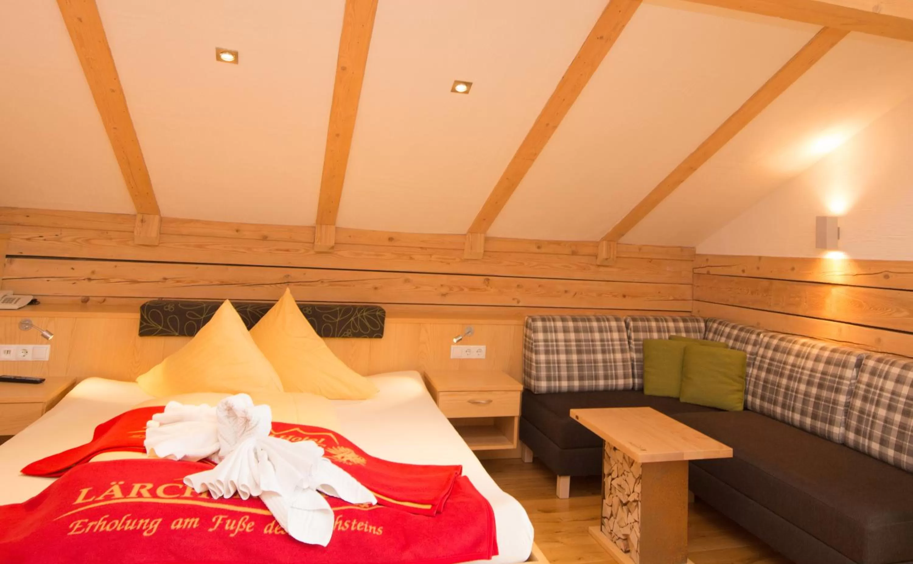 Bedroom, Bed in Naturhotel Lärchenhof