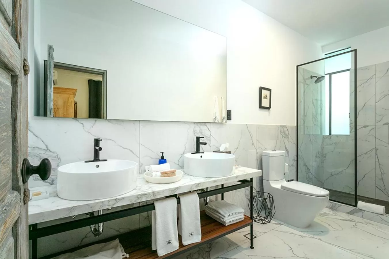 Shower in Orchid House Mexico City