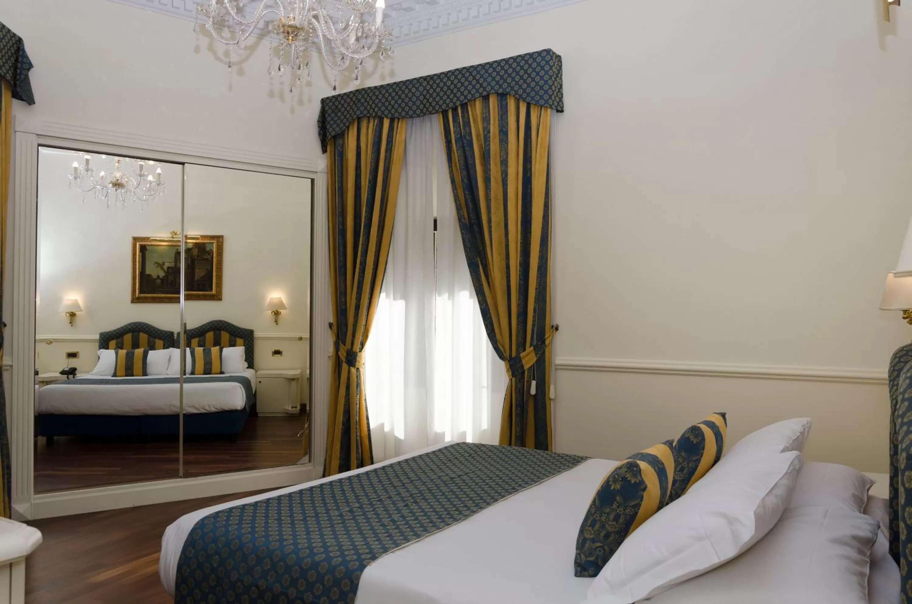 Bed in Hotel Traiano