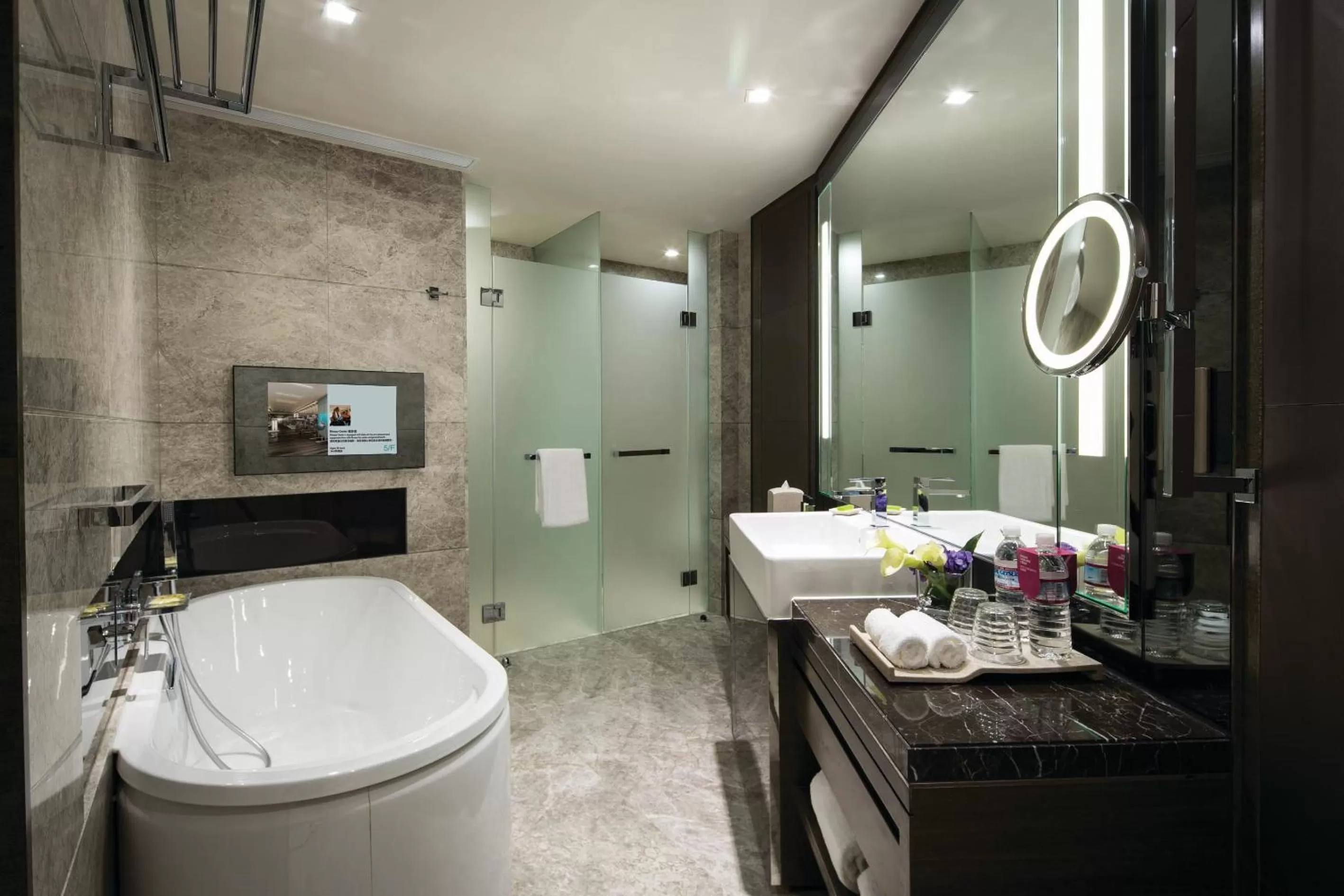 Bathroom in Crowne Plaza Hong Kong Kowloon East by IHG