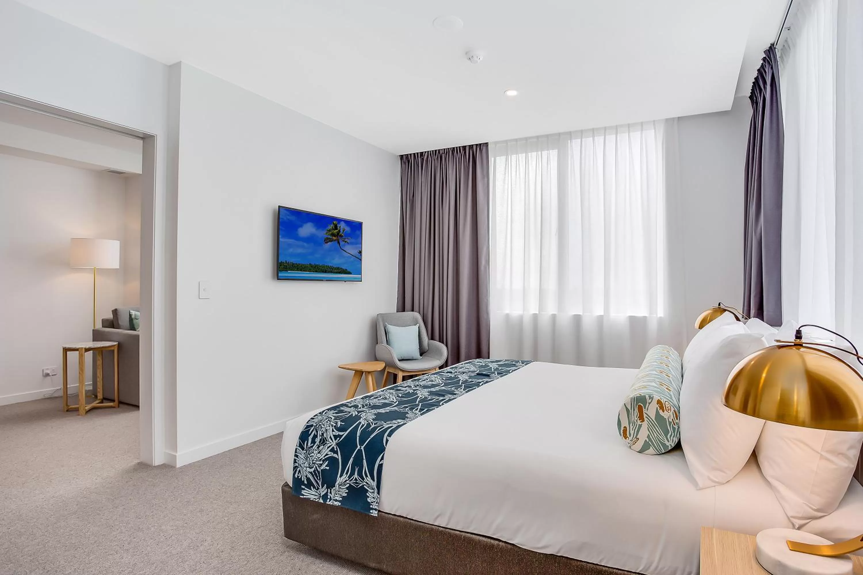 Bedroom, Bed in Mantra at Sharks