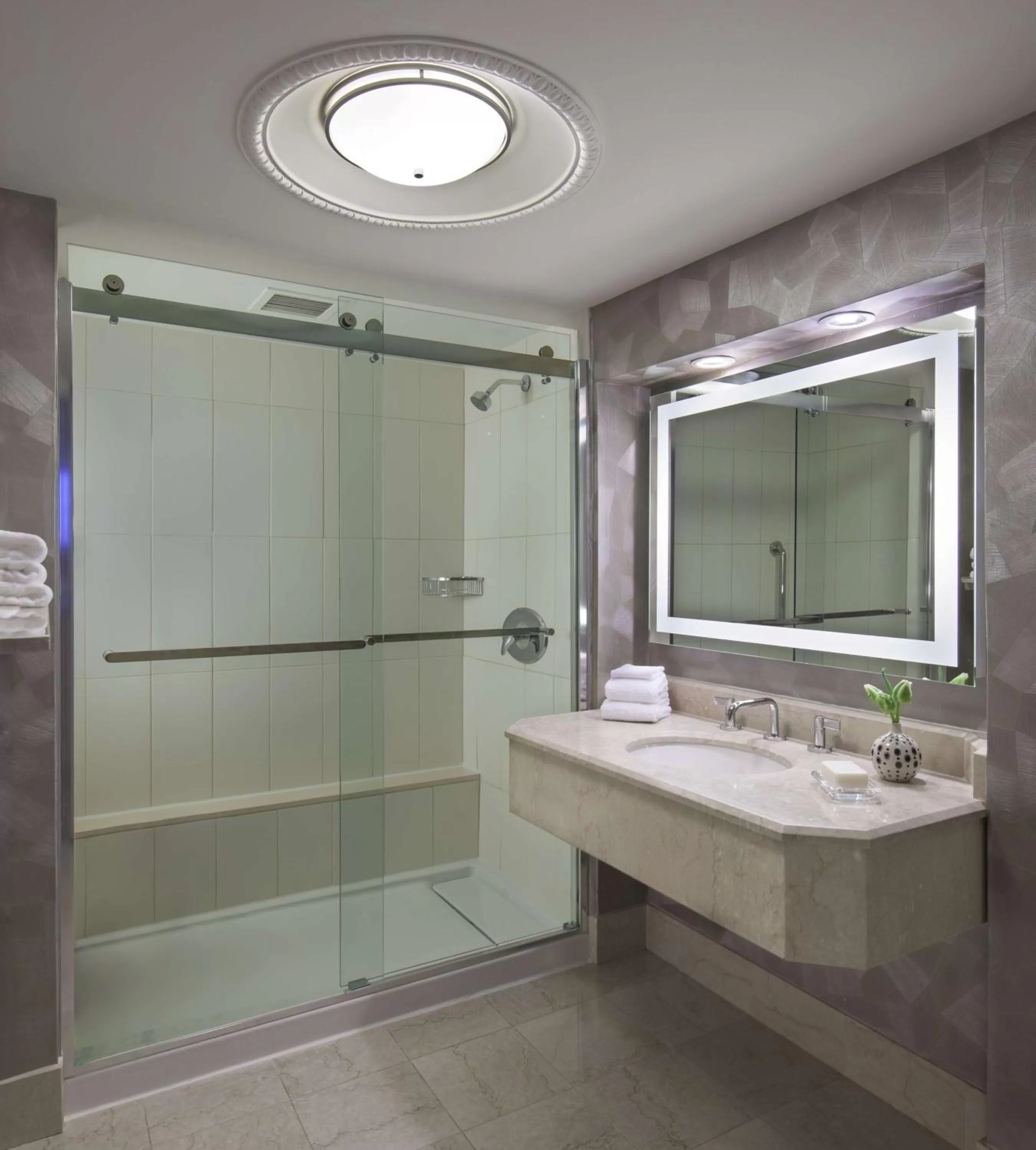 Bathroom in Hilton Washington DC Capitol Hill