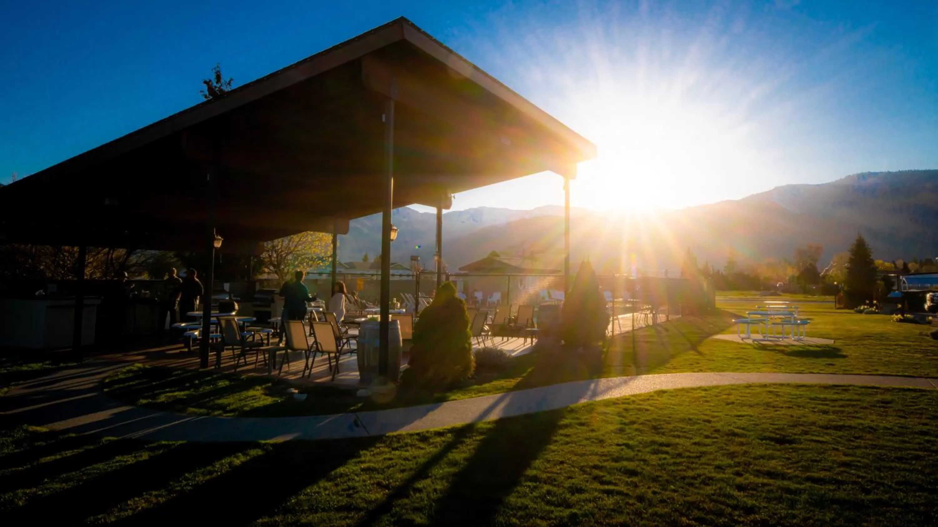 Patio in Mountain View Lodge