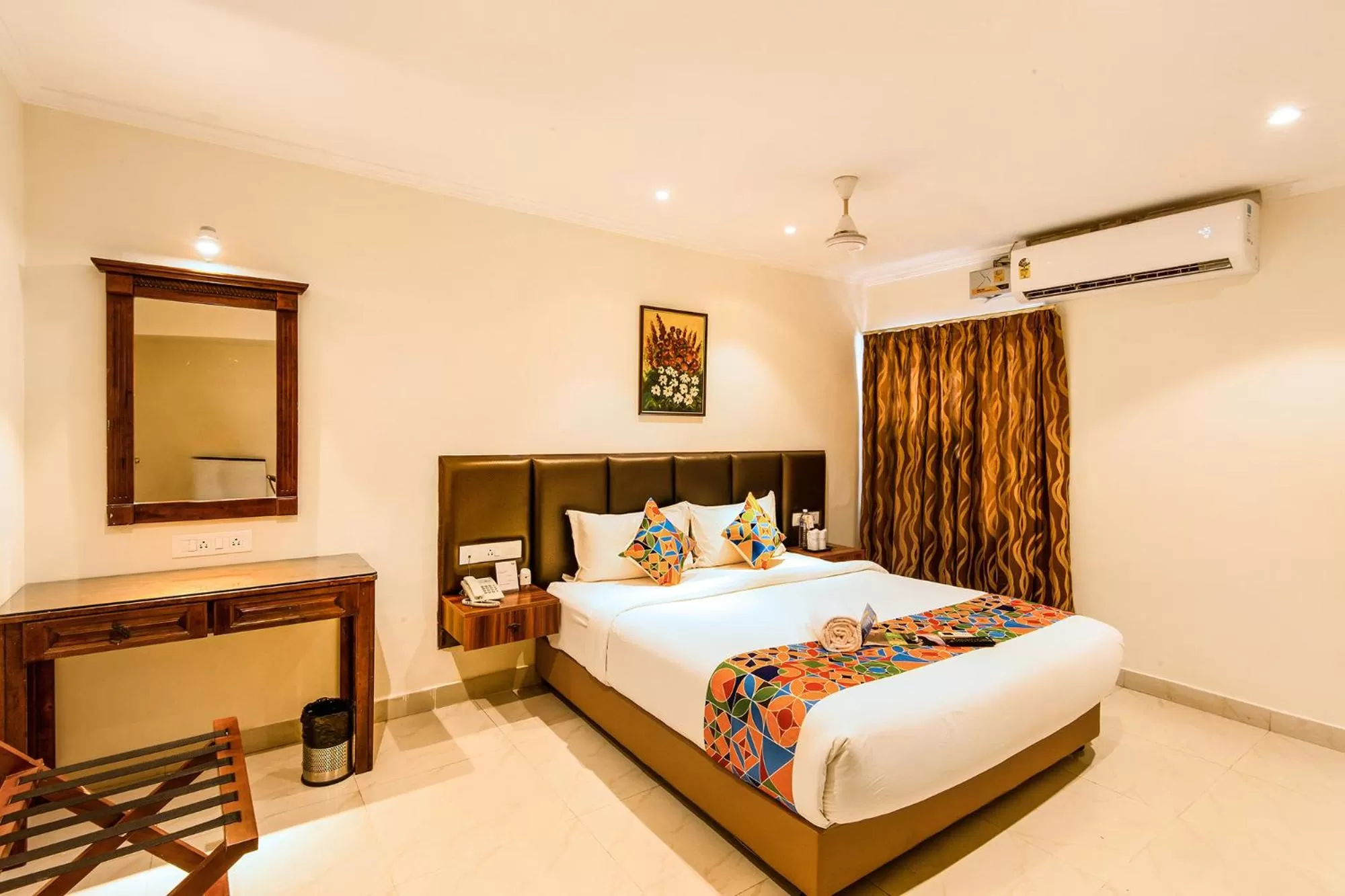 Bedroom, Bed in Fabhotel Blossoms Service Apartment - T Nagar