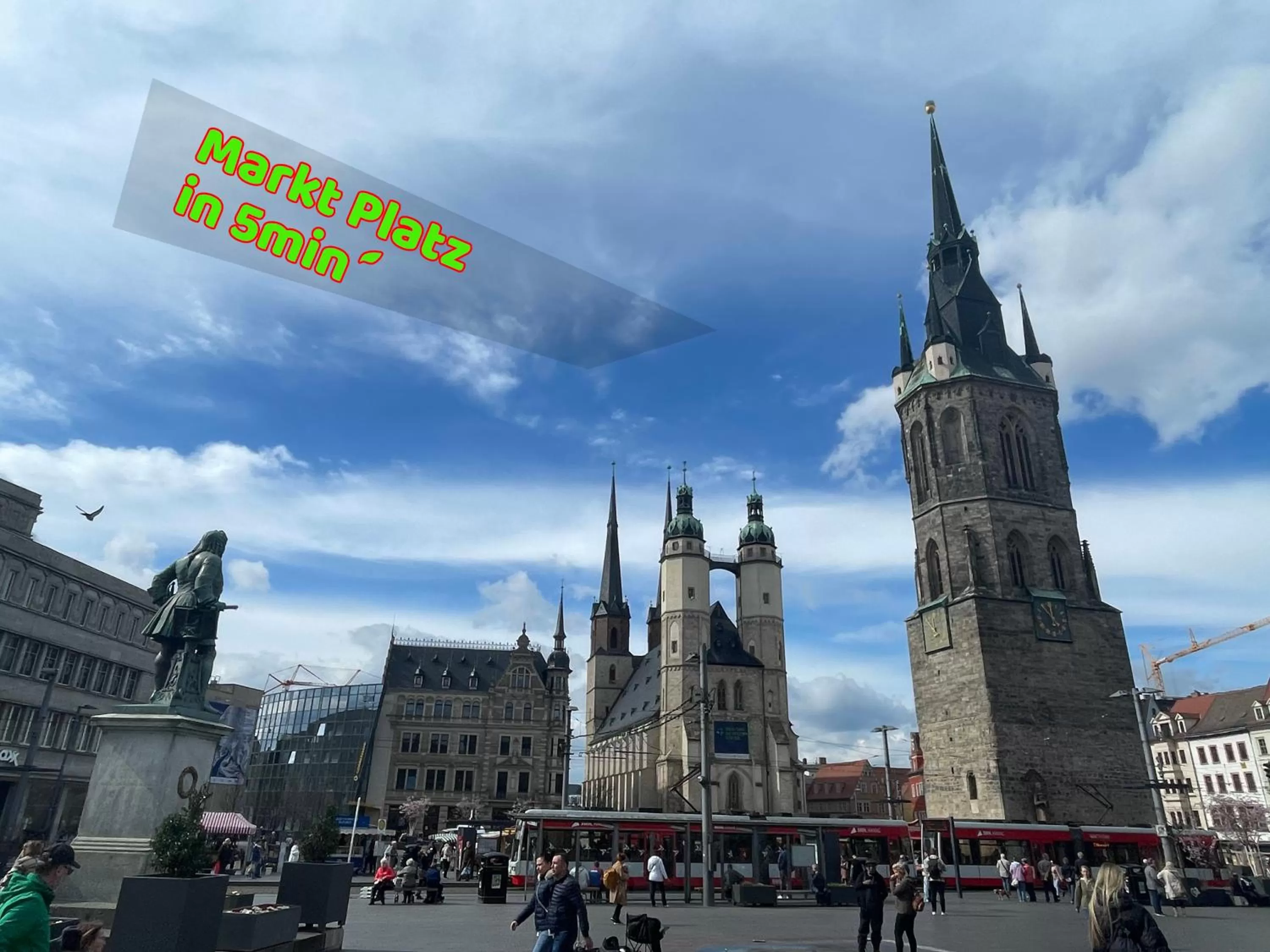 Saale, Marktplatz Zentrum, Apartmenthaus am Dom von Plant Room