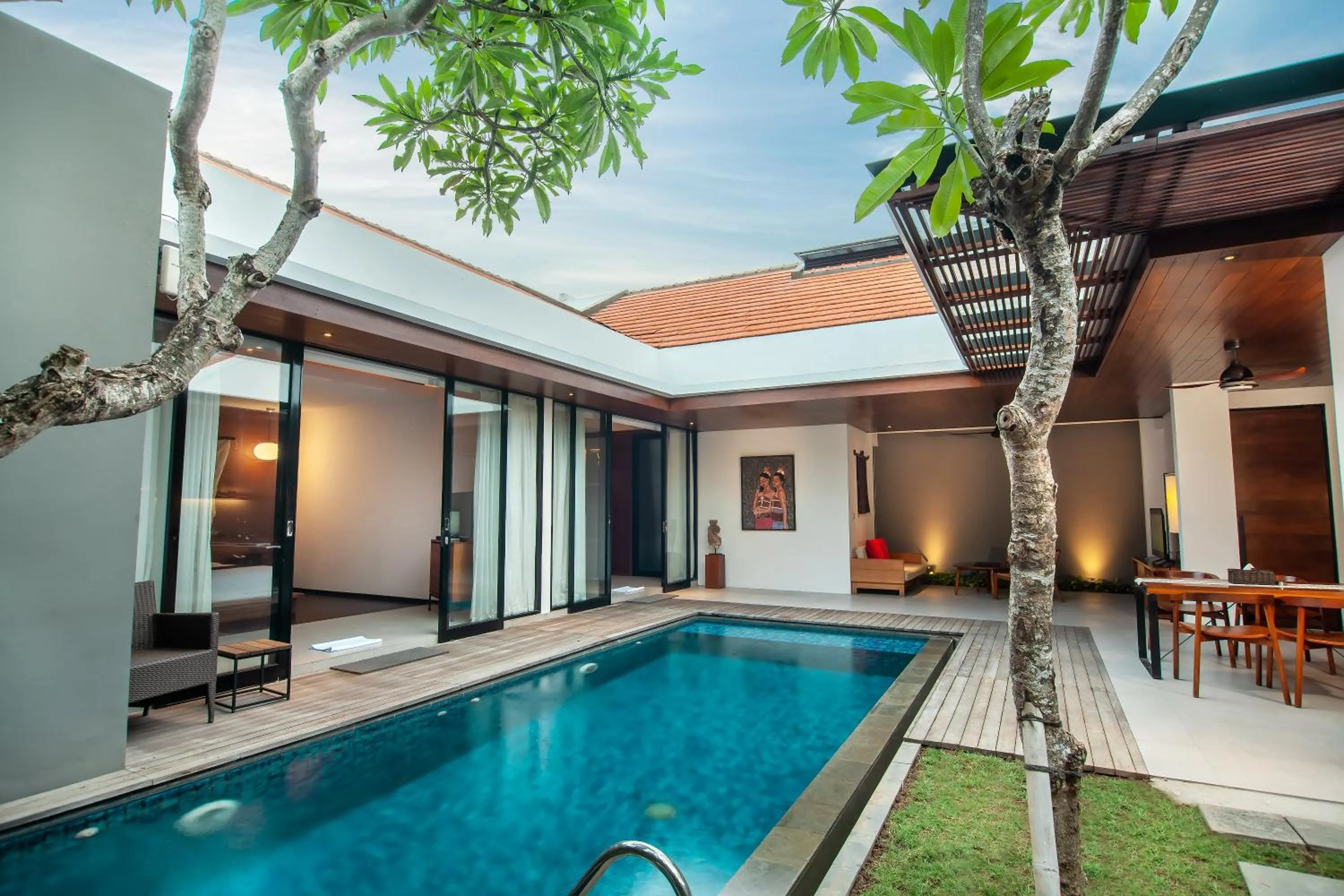 Pool view in Abia Villa Legian