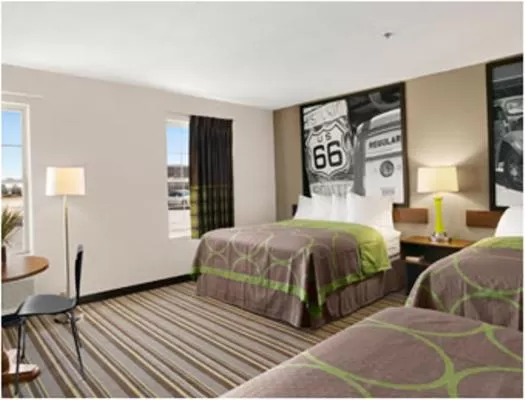 Bed in Super 8 by Wyndham Stafford/Springfield Area