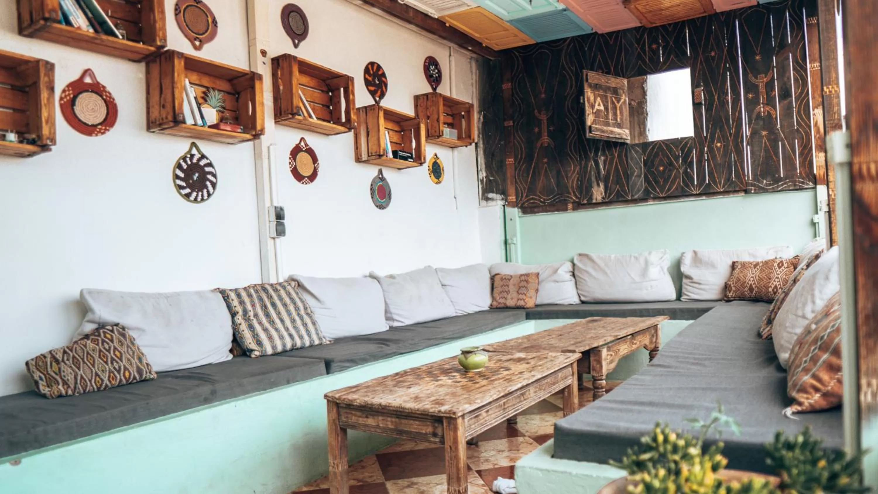 Seating Area in Amayour Surf Hostel