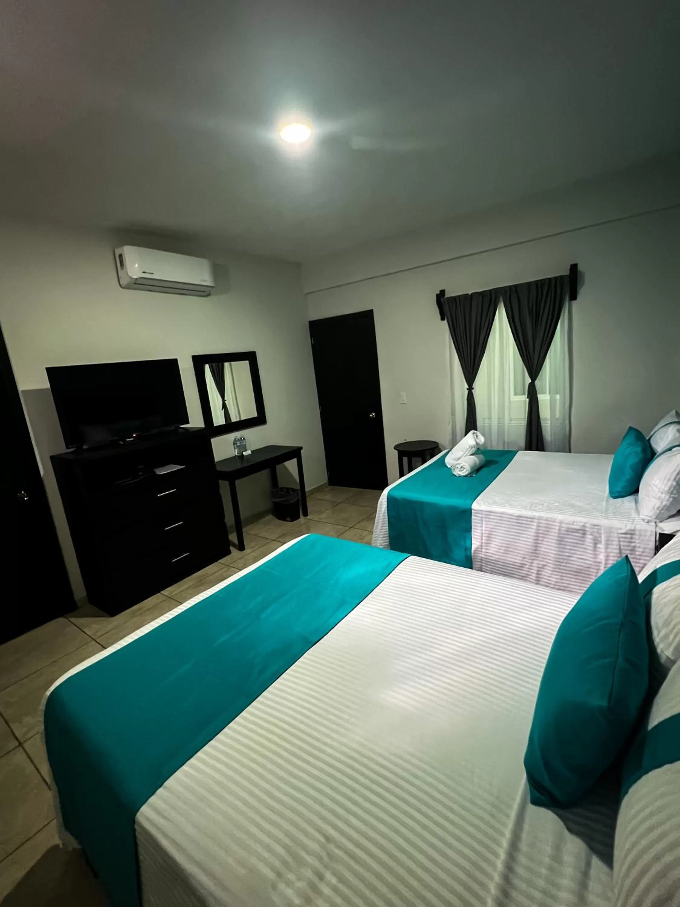 Bed in Hotel Tamtokow