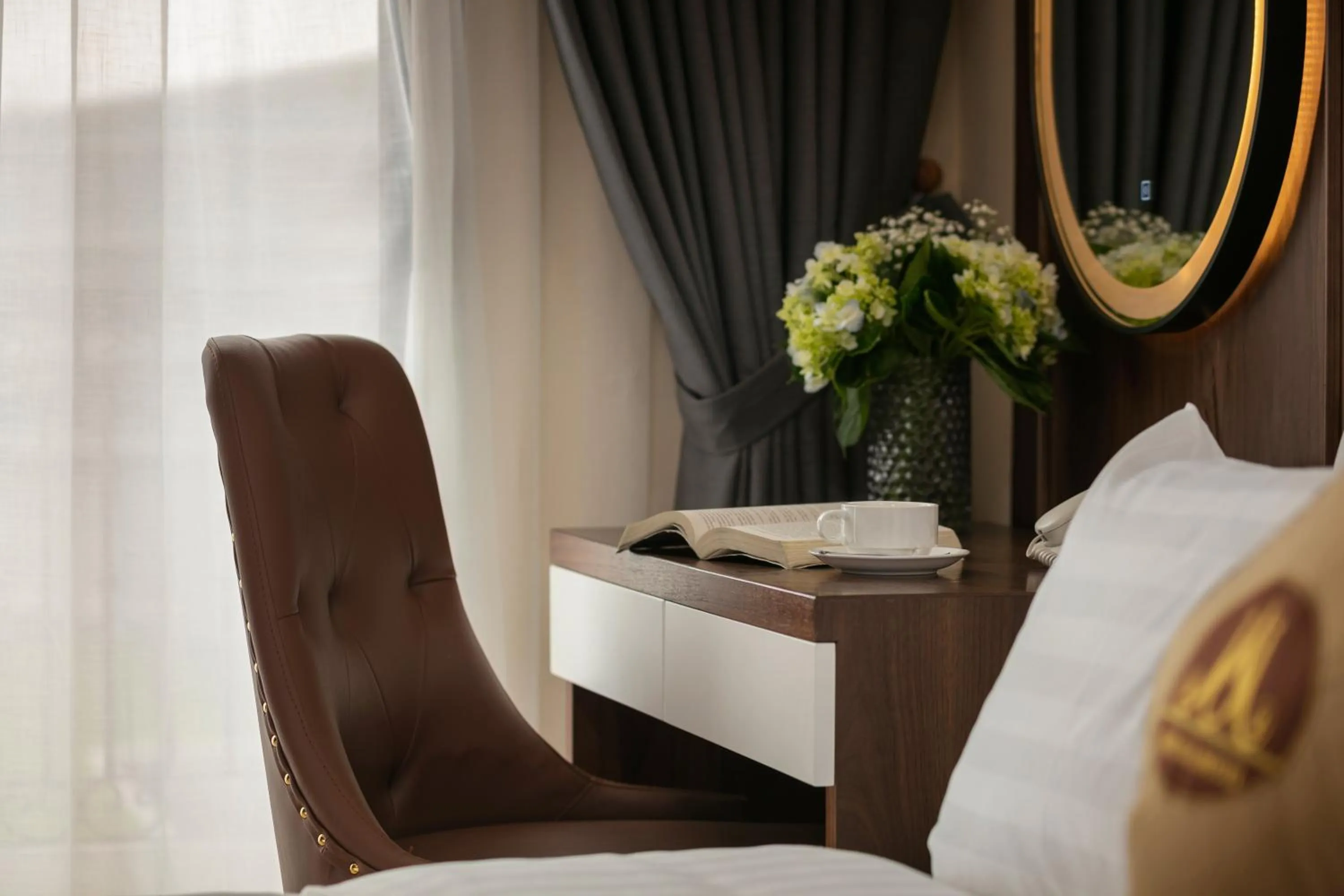 Seating area, Bed in Marina Hotel Ha Noi