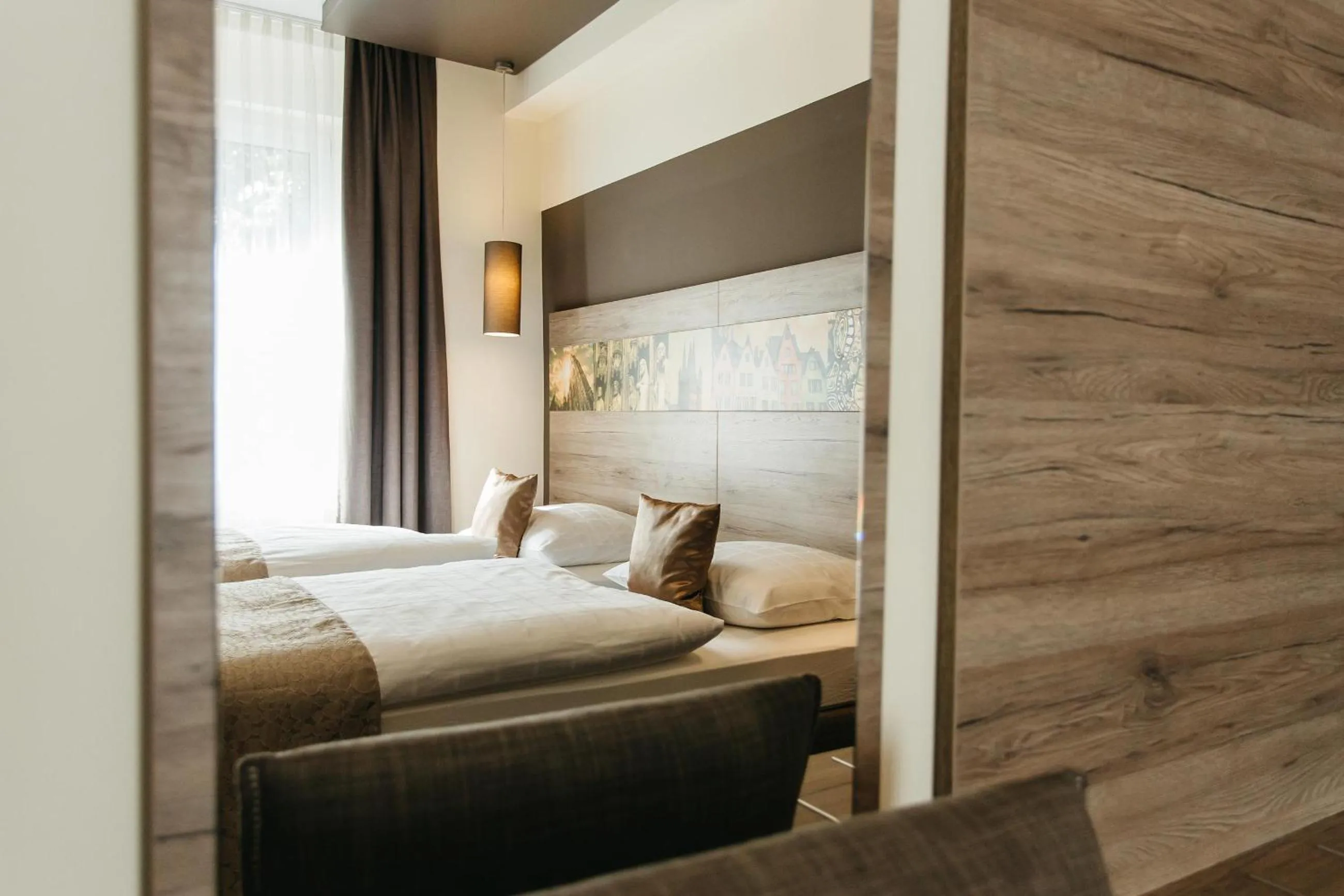 Decorative detail, Bed in Hotel Sion