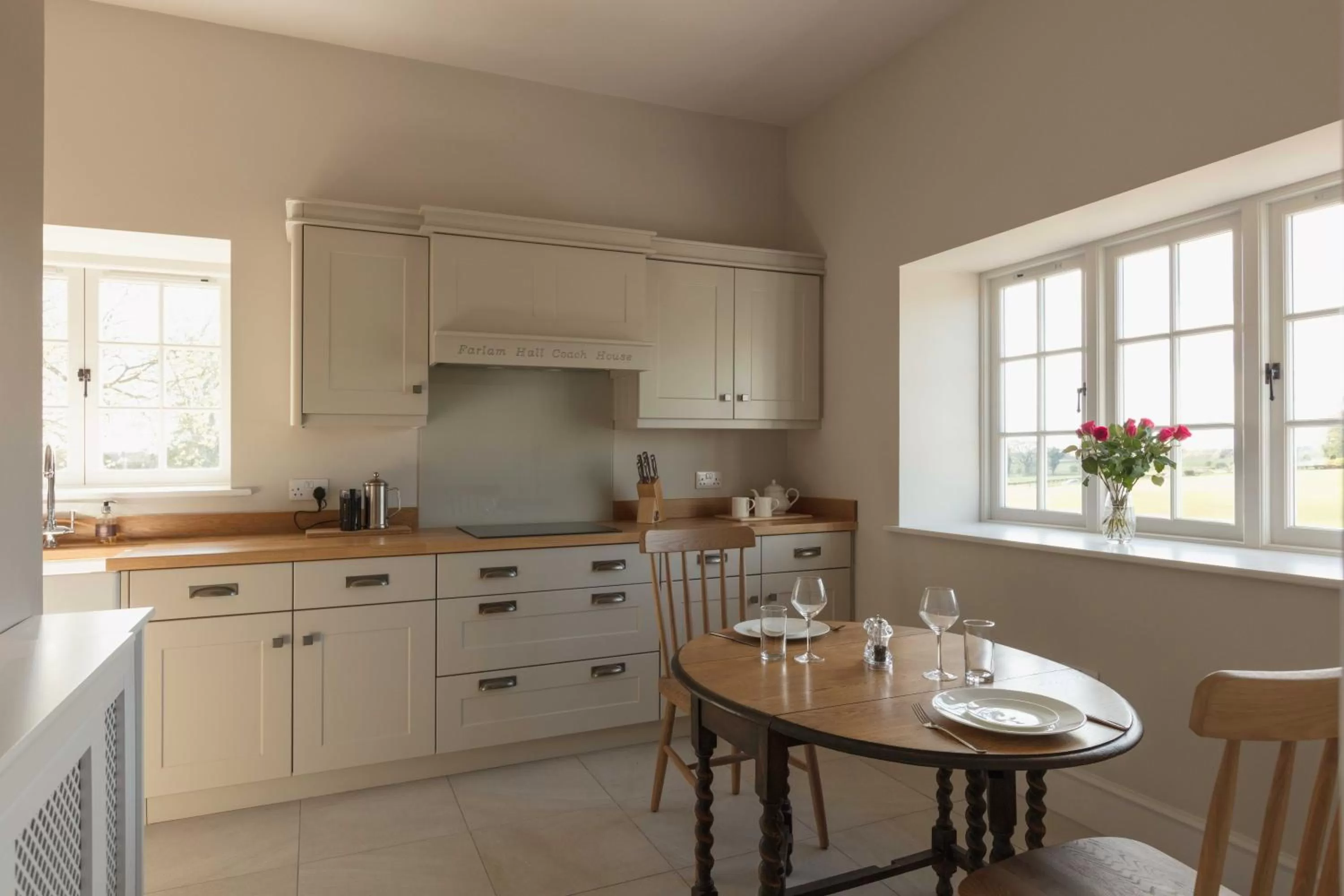 Kitchen or kitchenette in Farlam Hall Hotel & Restaurant