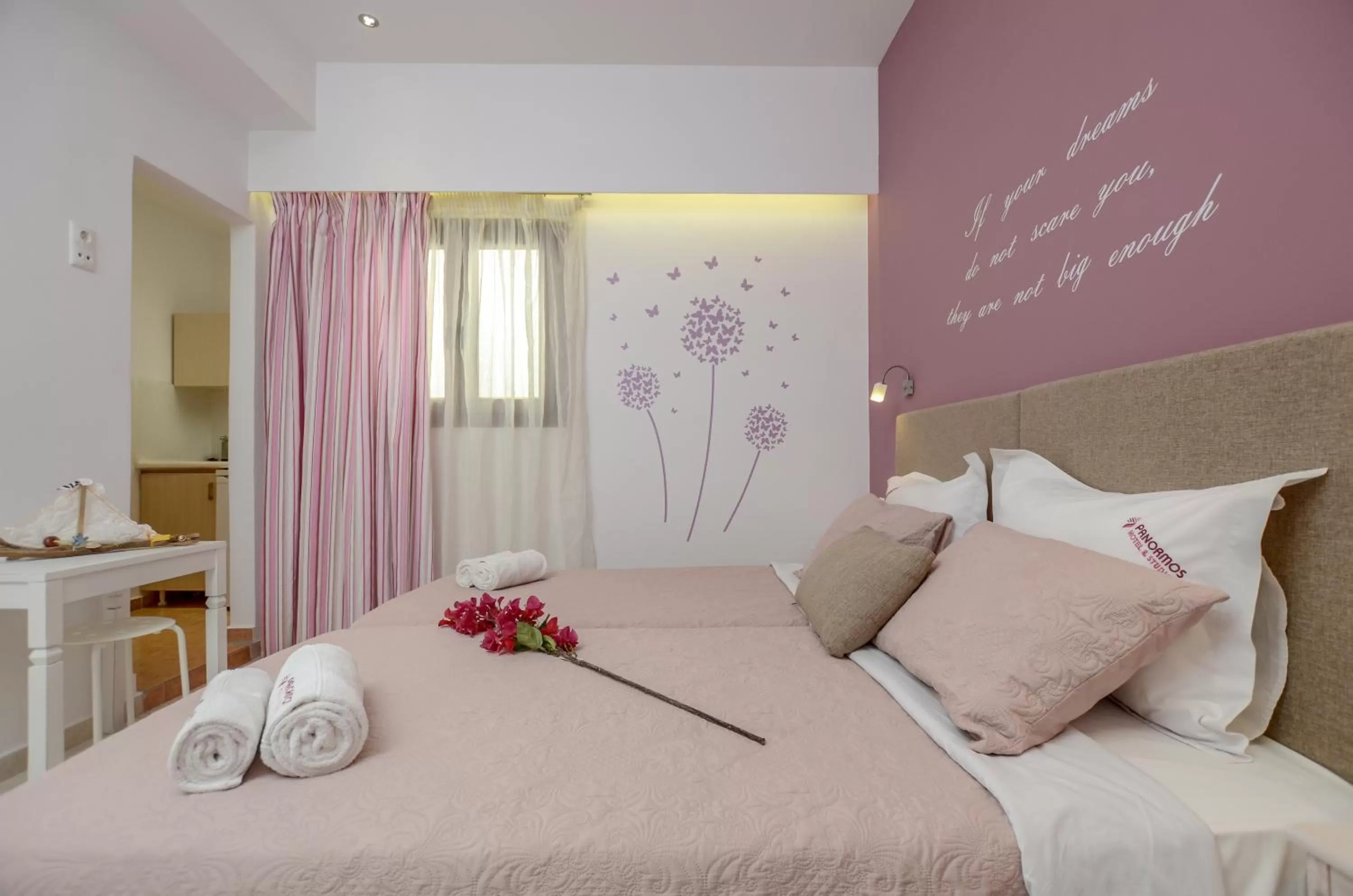 Bedroom, Bed in Panormos Hotel and Studios