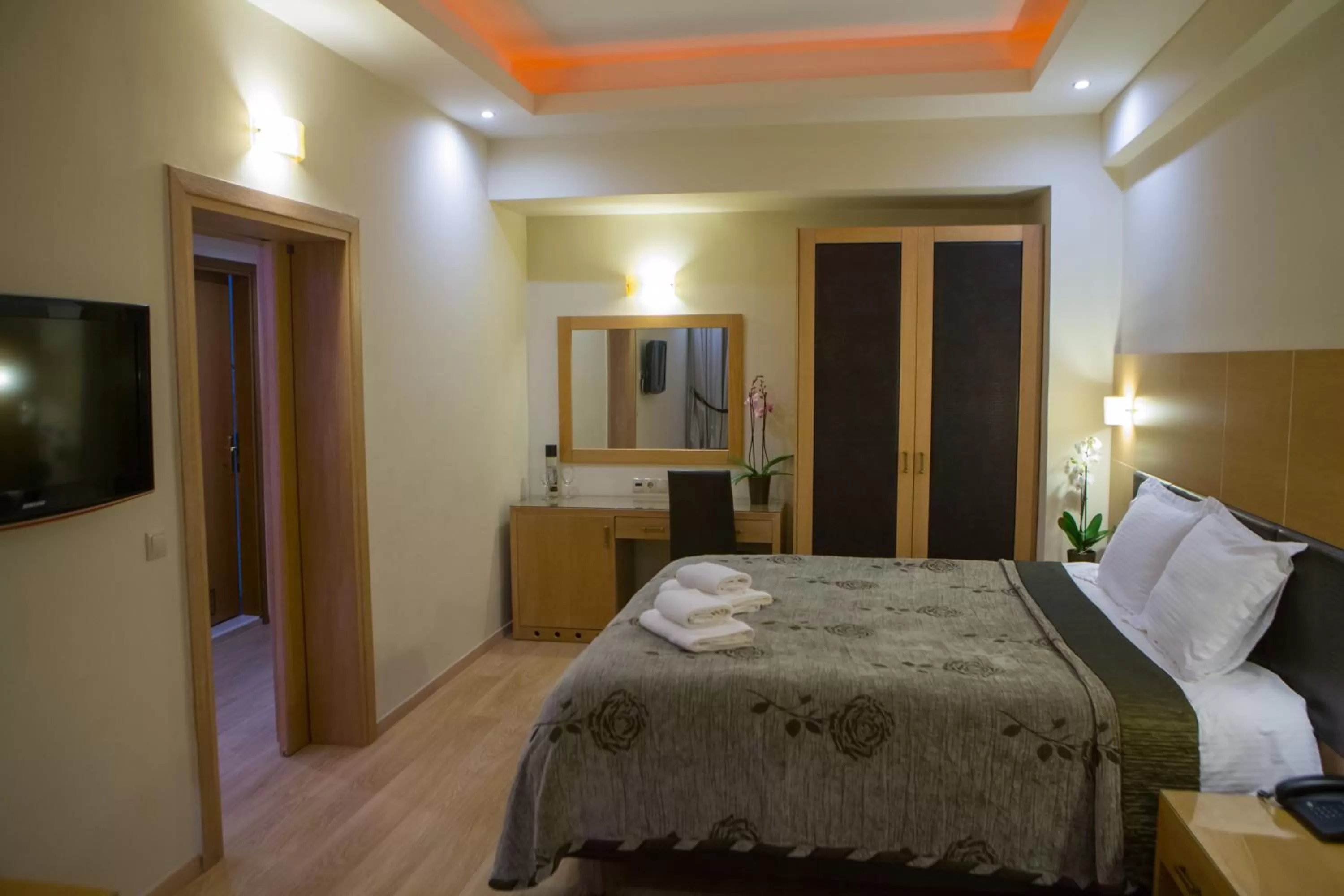 Bed in Pantelidis Hotel & Spa