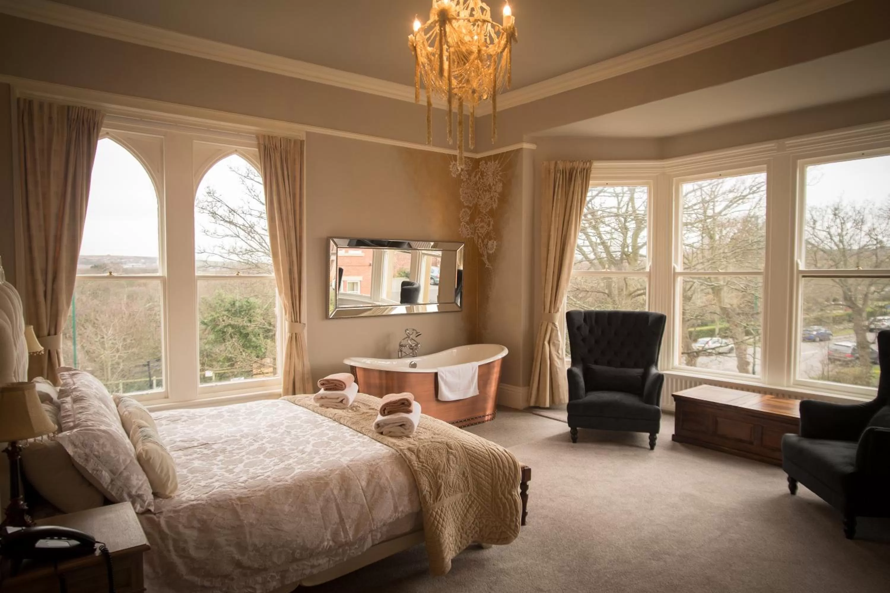 Photo of the whole room, Bed in Brockley Hall Hotel