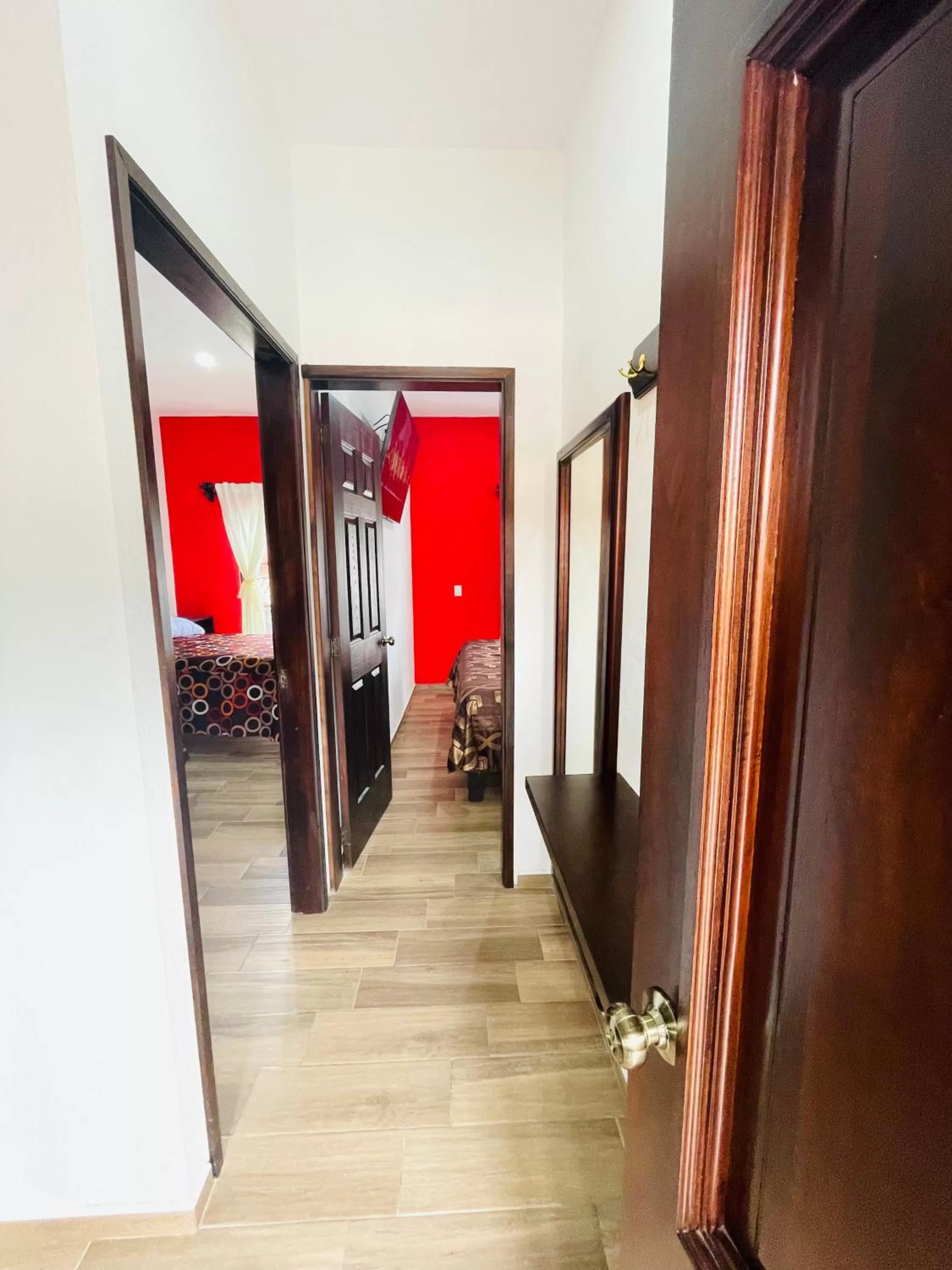 Balcony/Terrace, Bed in HOTEL LA GRAN MANZANA