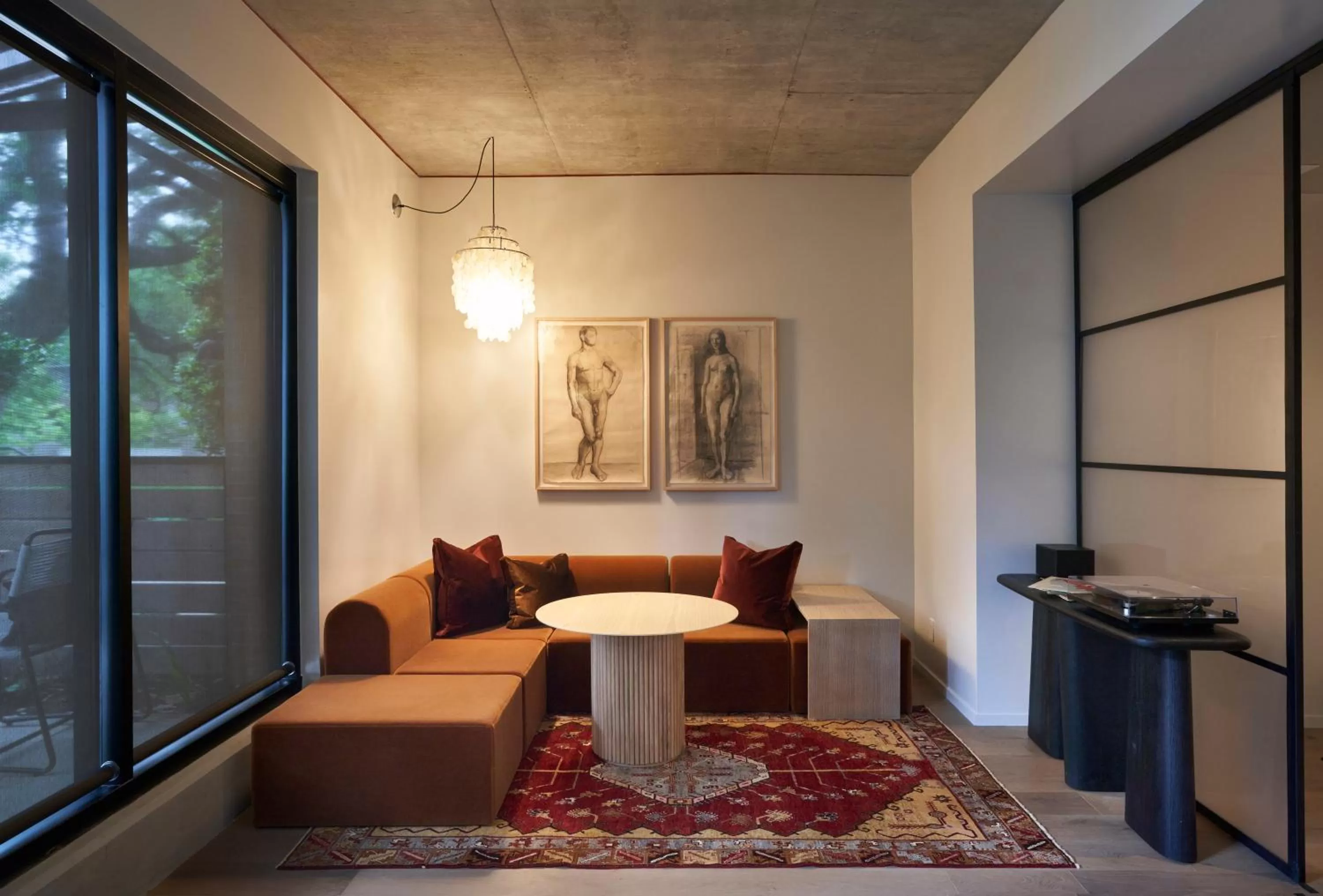 Seating area in Hotel Saint Cecilia