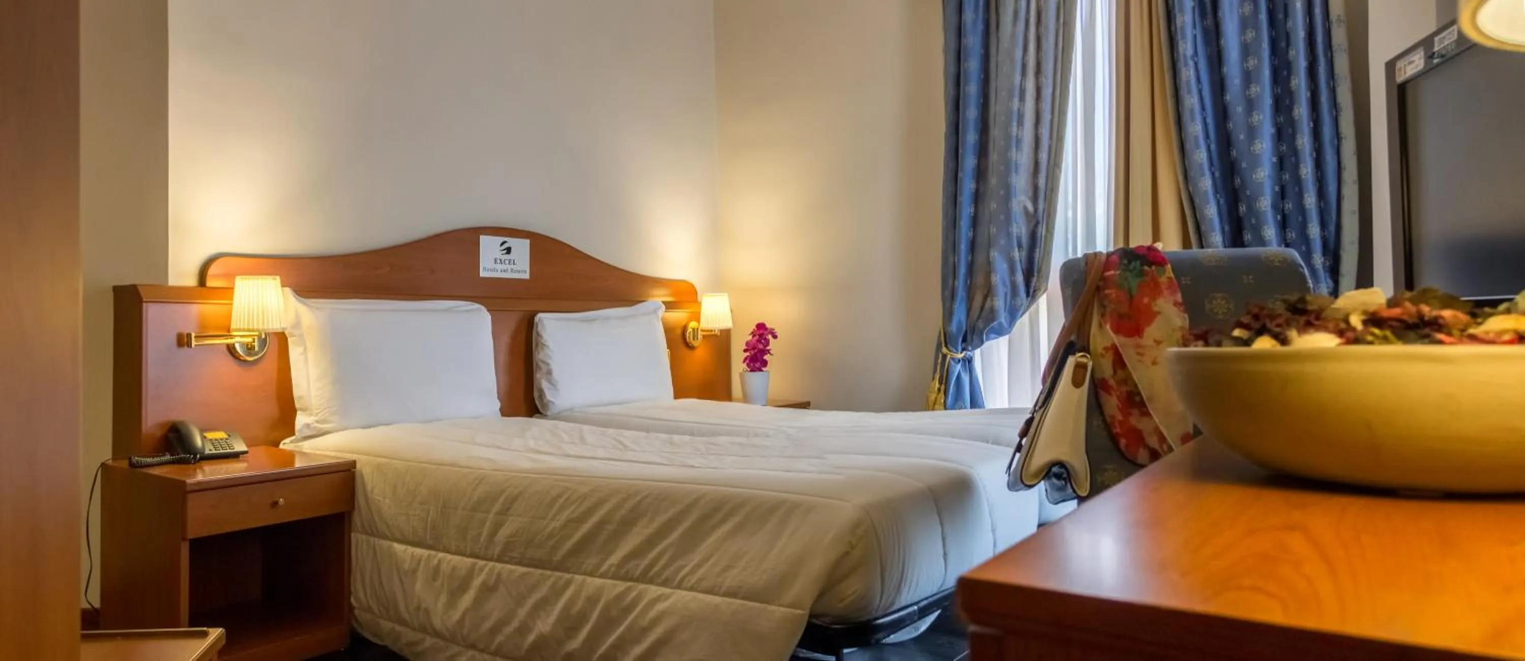 Bedroom in Excel Hotel Roma Ciampino