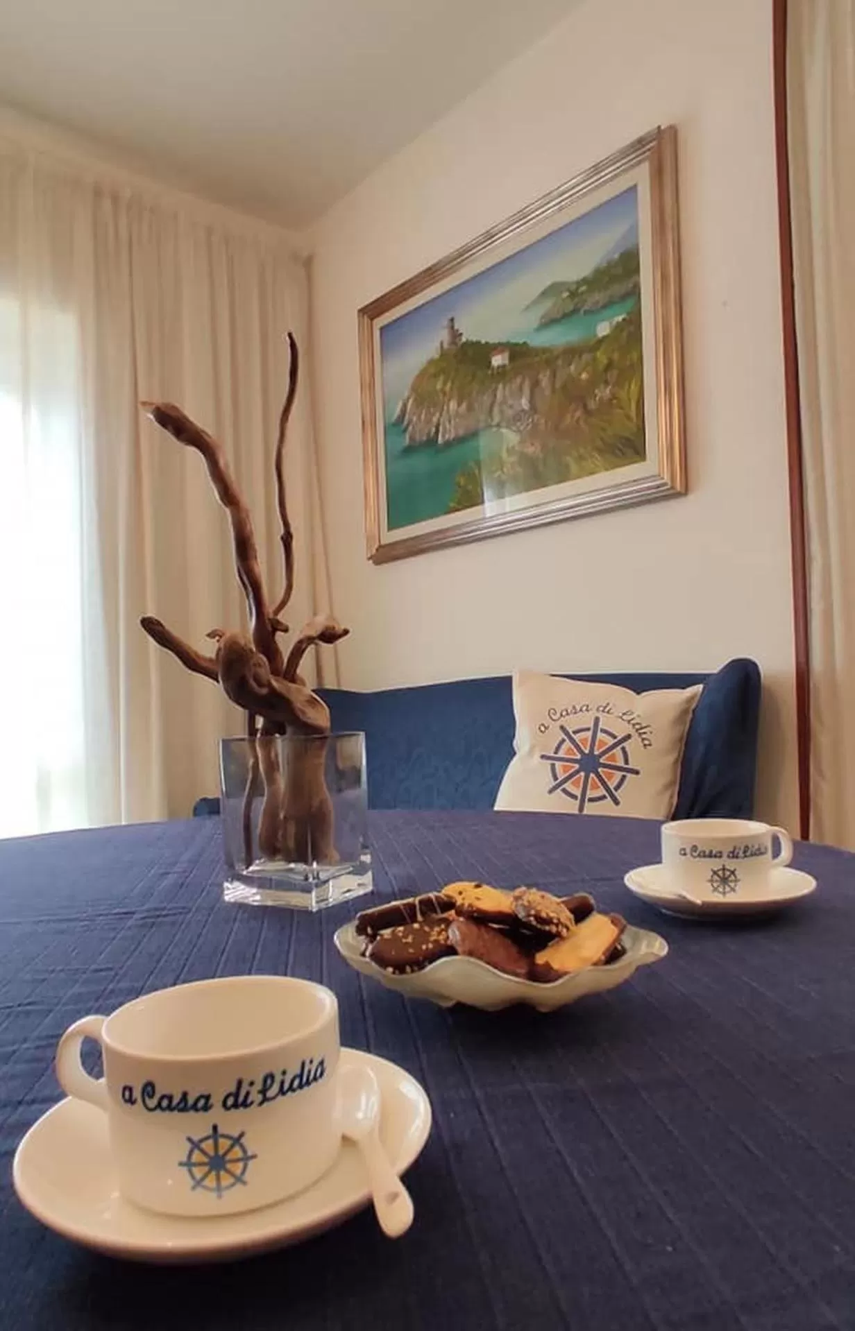 Communal lounge/ TV room, Bed in A Casa di Lidia B&B Gaeta