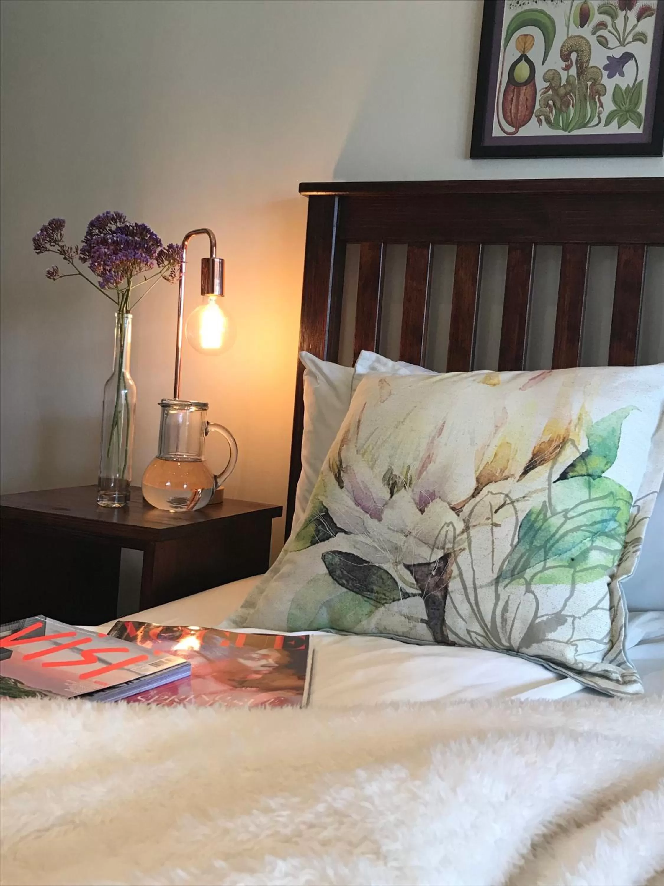 Decorative detail, Bed in Olive Hill Guest House