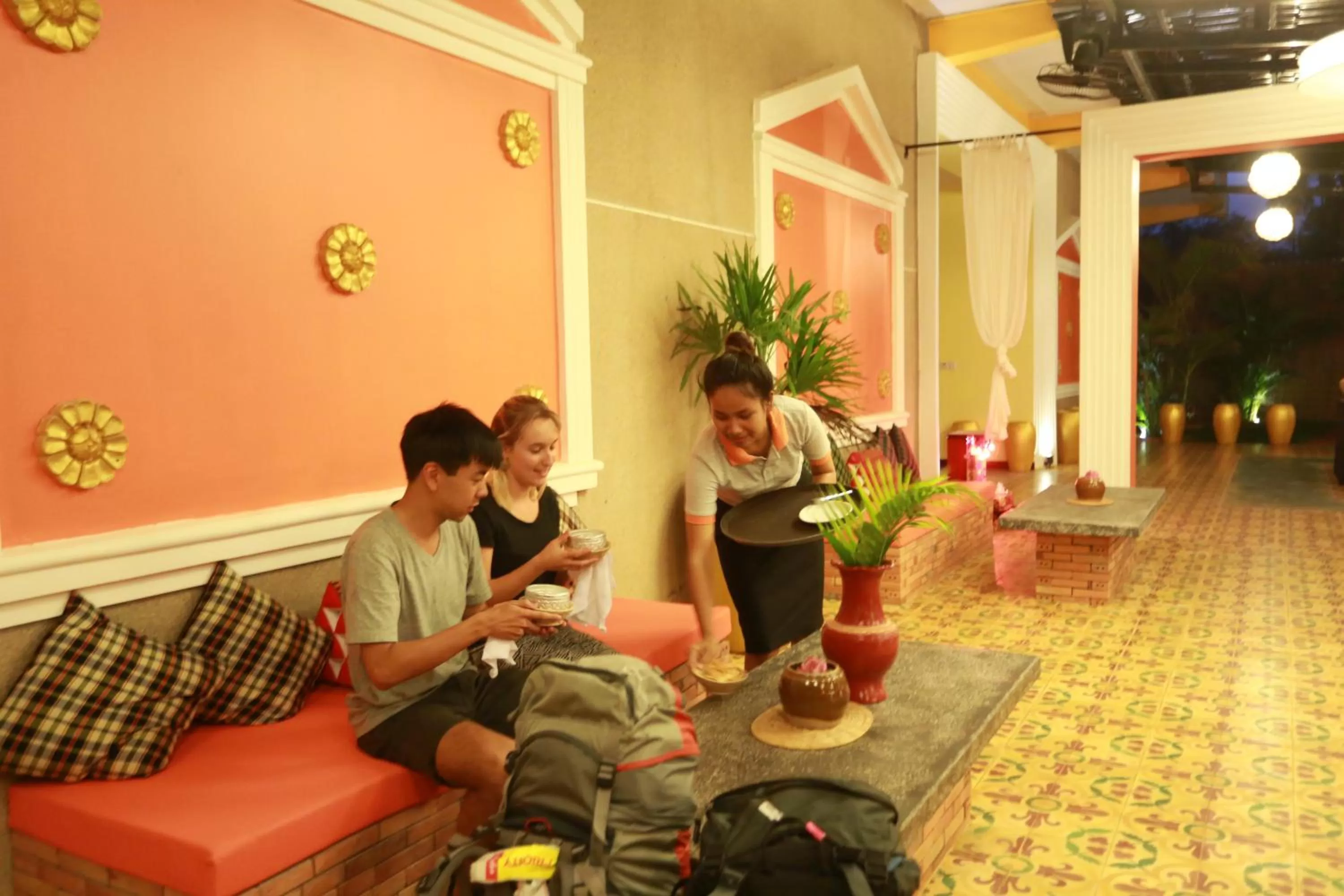 Lobby or reception in Central Indochine d'Angkor Hotel