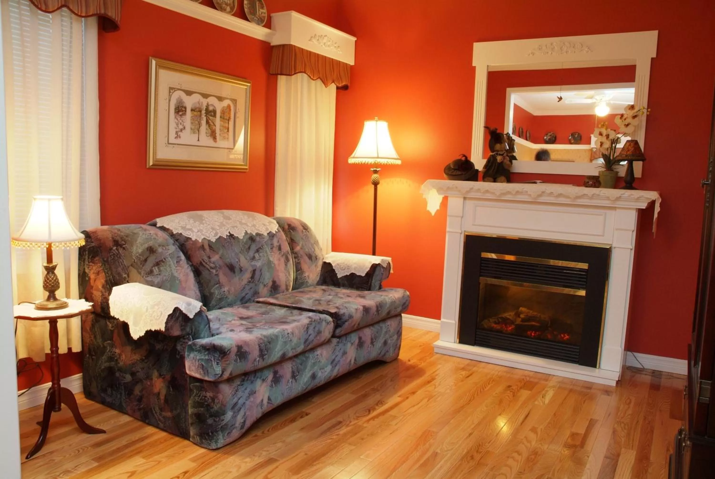 Seating area in Côté's Bed & Breakfast