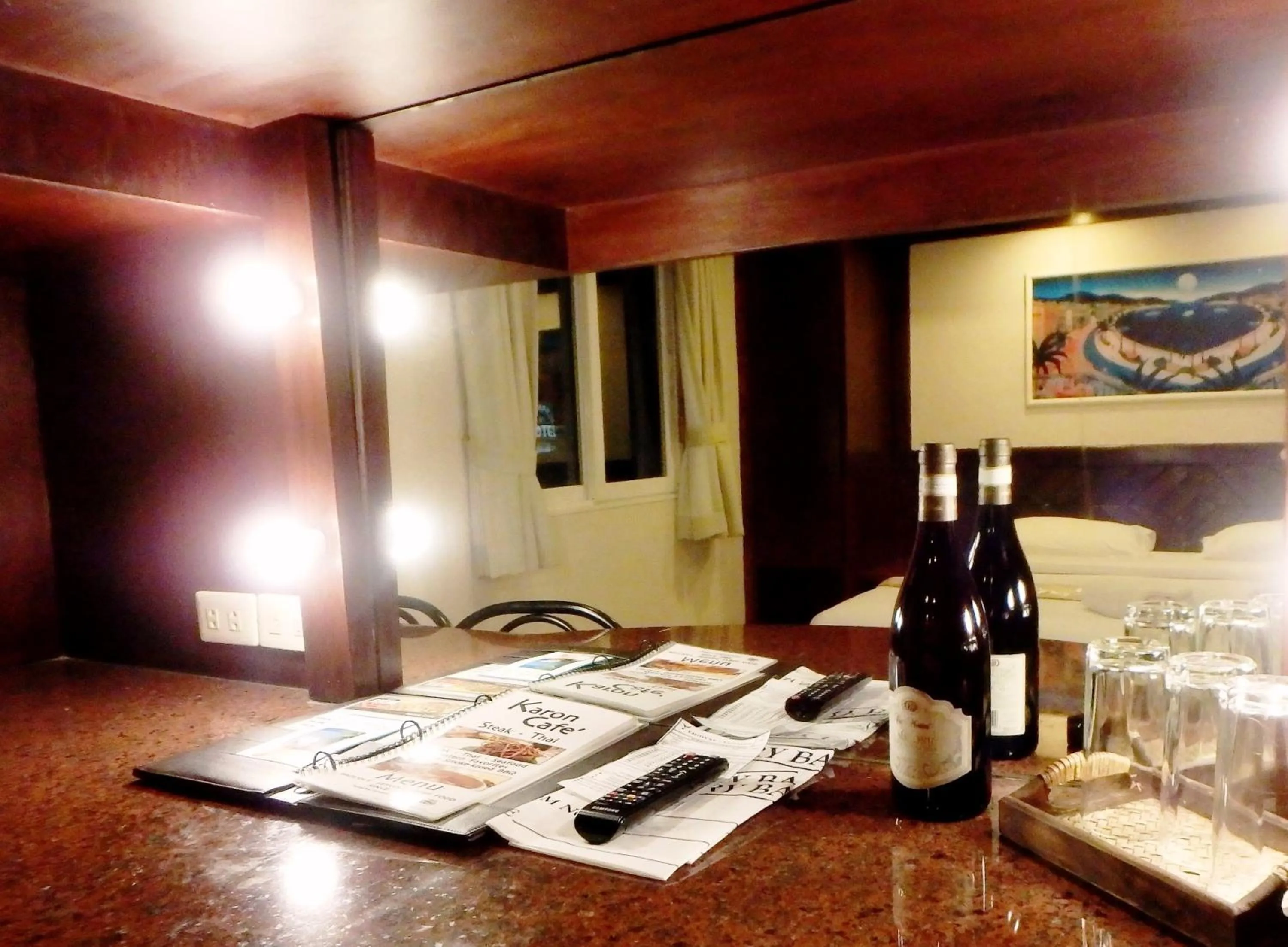 Bed in Karon Cafe Inn