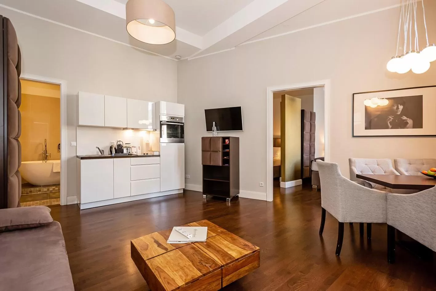 Kitchen or kitchenette in Arabel Design Apartments