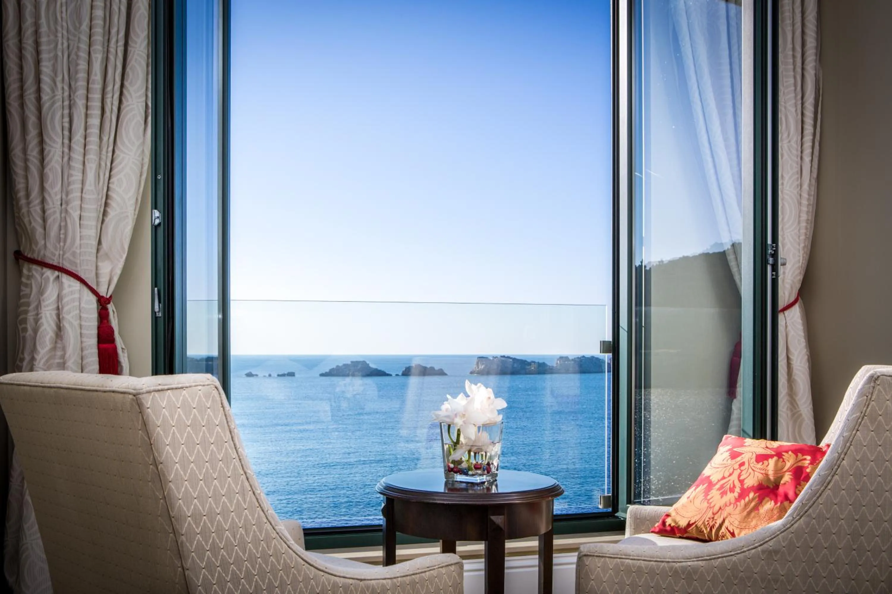 Seating area in Royal Princess Hotel