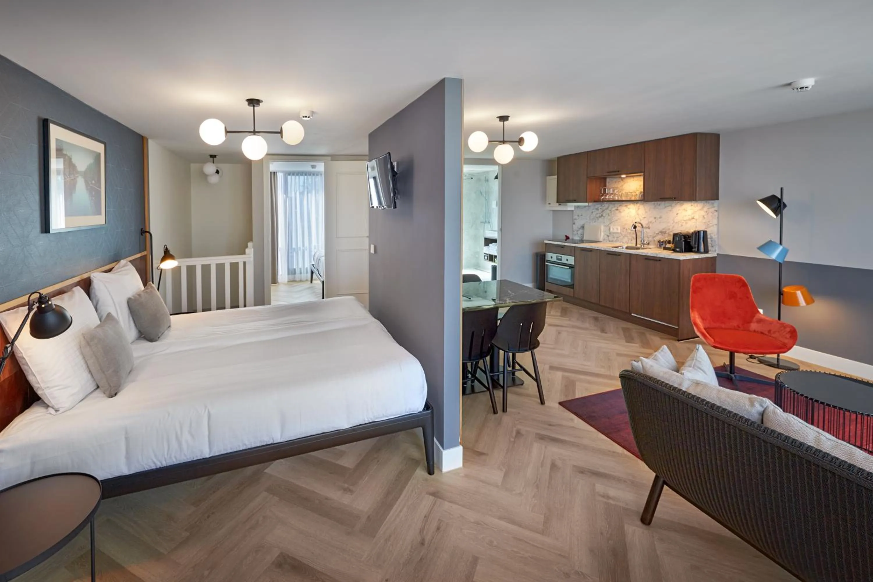 Bedroom, Bed in Nova Apartments Amsterdam