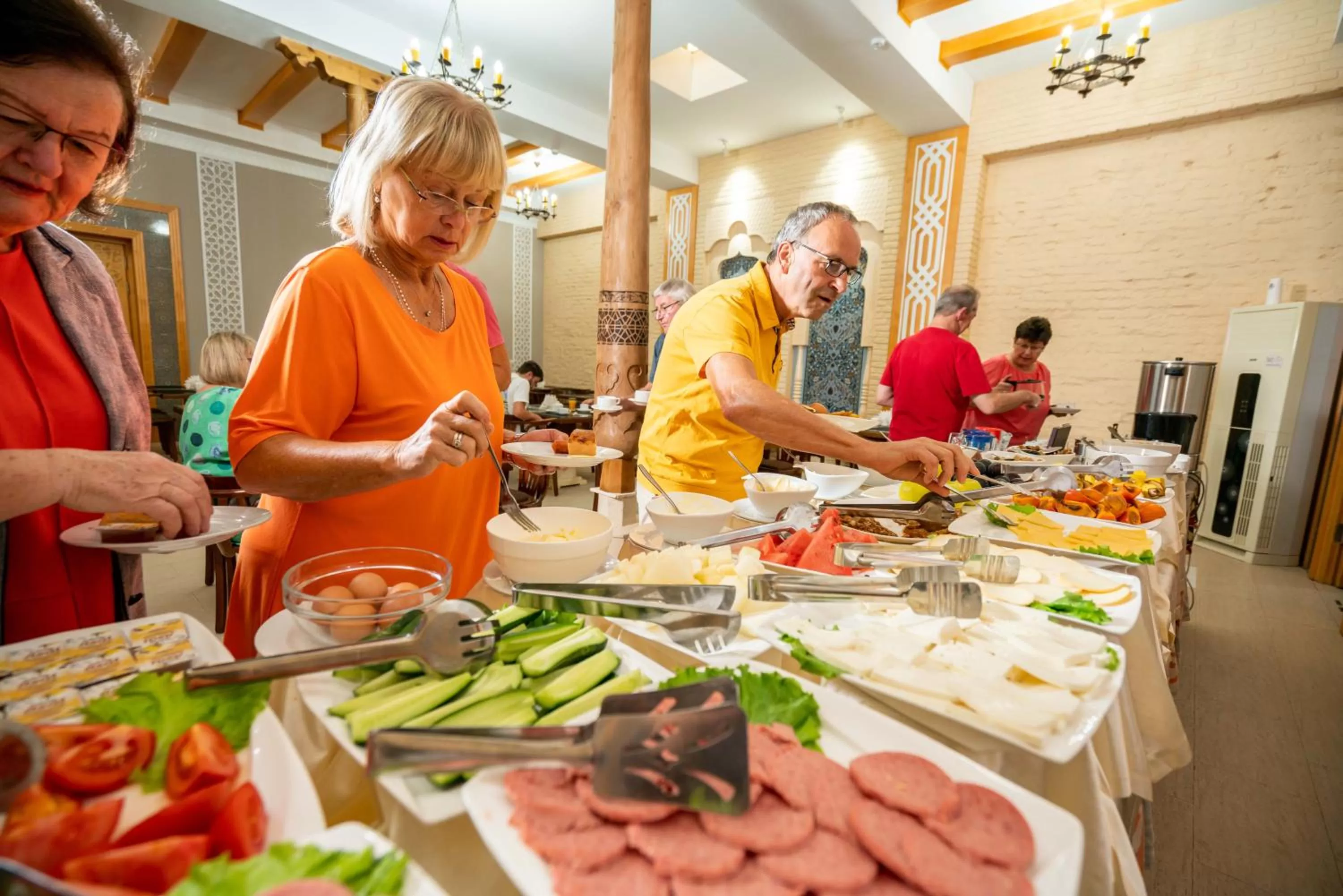 People in Hotel Malika Bukhara